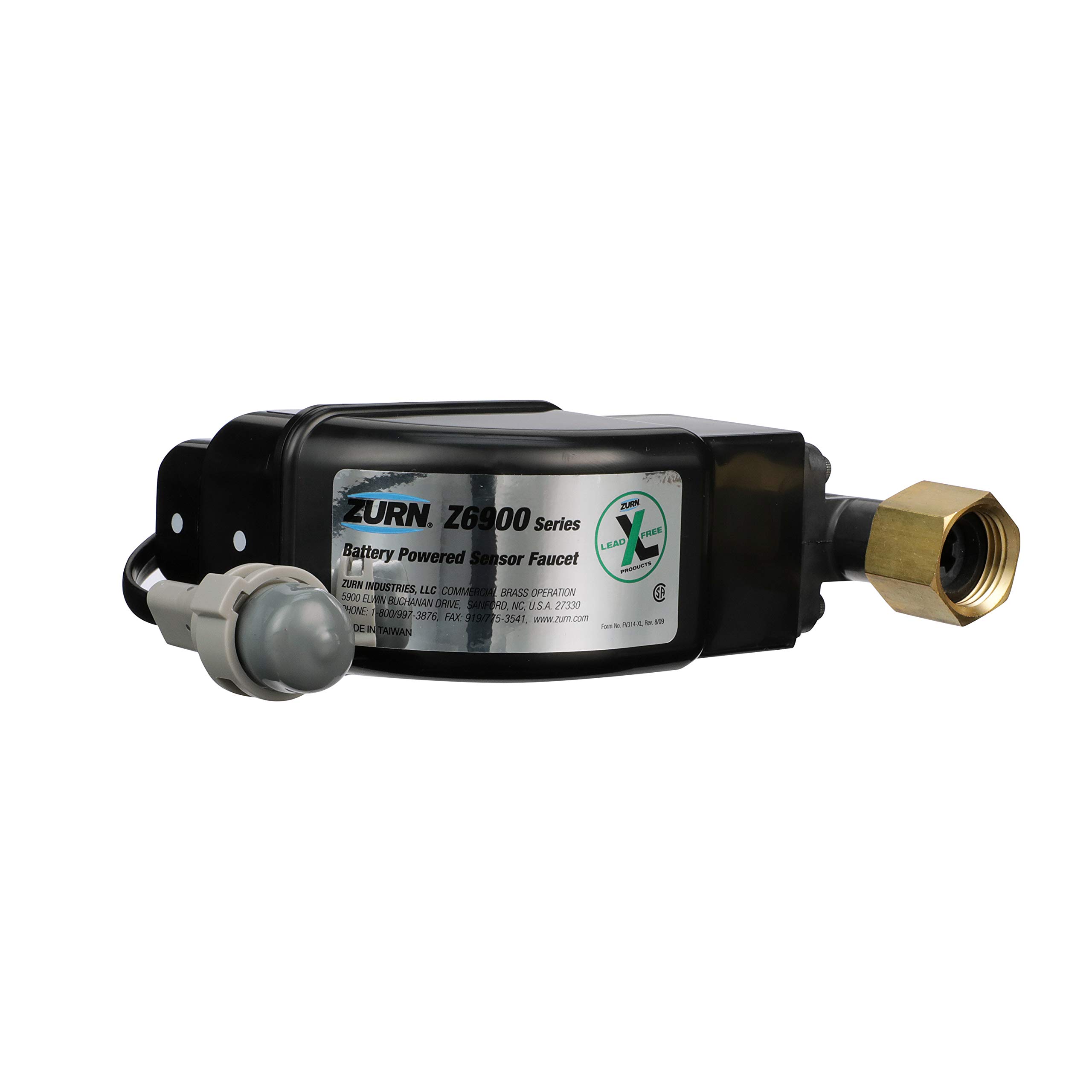 Zurn P6900-B-L AquaSense Electronic Solenoid Module for Z6912 Z6913 Z6915 Z6920 Faucets - Small Size, No Finish - Perfect for Commercial Restrooms & Water Conservation Systems