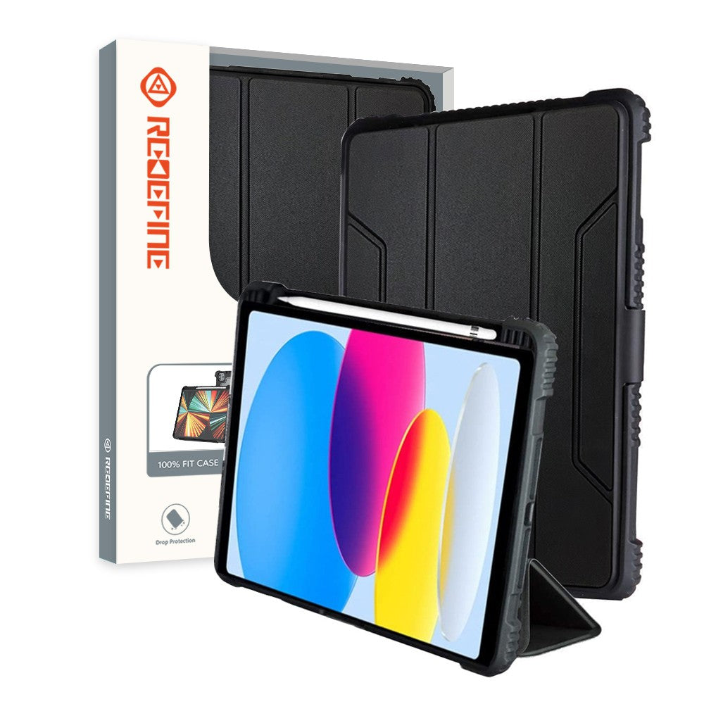 Shockproof Smart Flip Case Cover for iPad 10th Generation (2022) 10.9 Inch - Protective Armor Stand Case with Auto Wake/Sleep - Perfect for Work, Travel & Daily Use