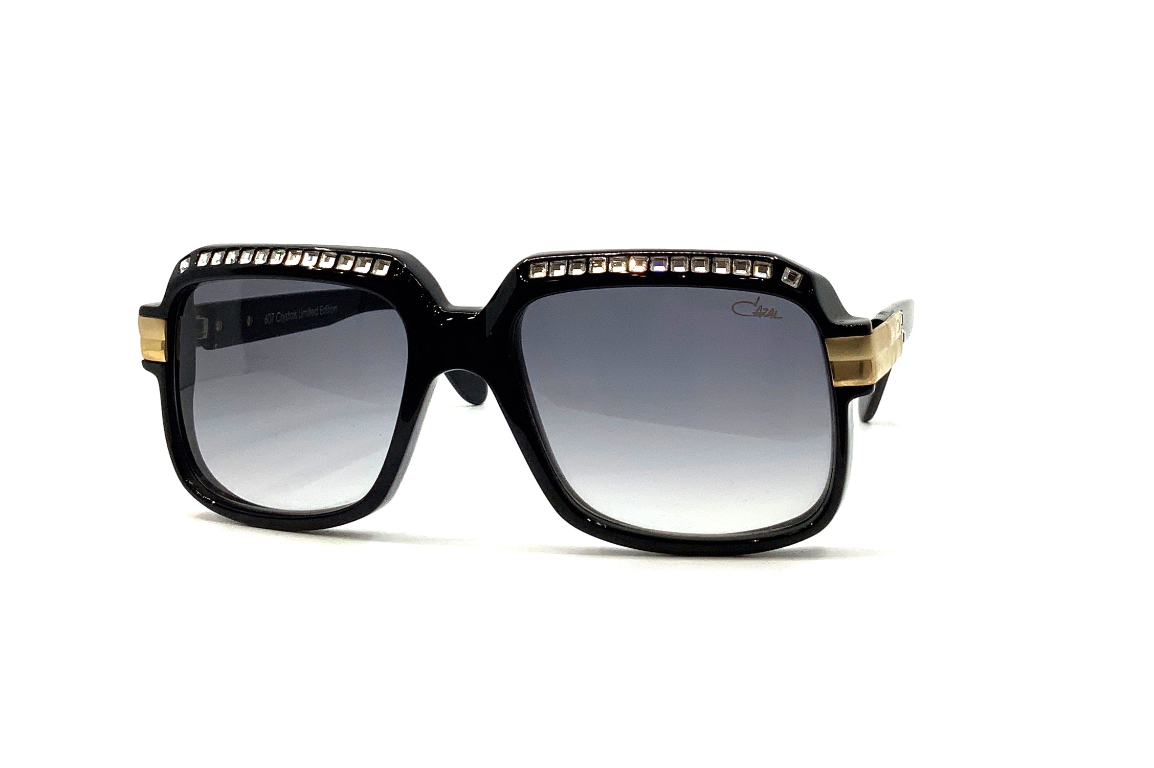 Cazal 607/3 Black Sunglasses for Men & Women - Retro Aviator Style, UV Protection - Perfect for Driving, Outdoor Activities & Fashion Statements