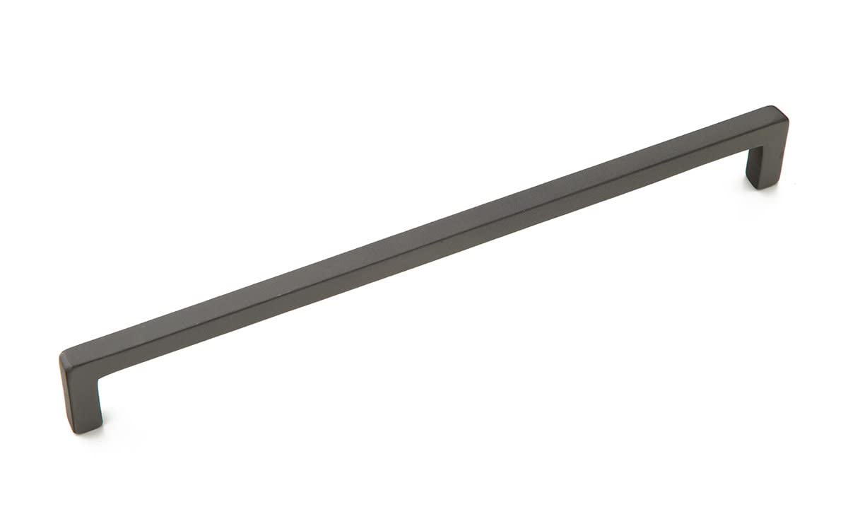 Schaub and Company 788-12 Vinci 12 Inch Center to Center Black Bronze Cabinet Pull - Perfect for Kitchen Cabinets, Bathroom Vanities & Furniture Drawers
