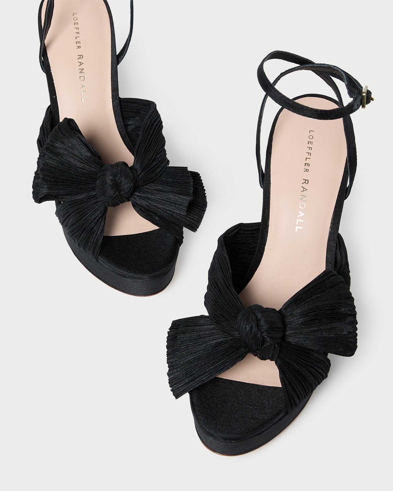 Natalia Black Platform Bow Heel - Elegant Women's High Heel Shoes for Parties, Weddings & Special Occasions