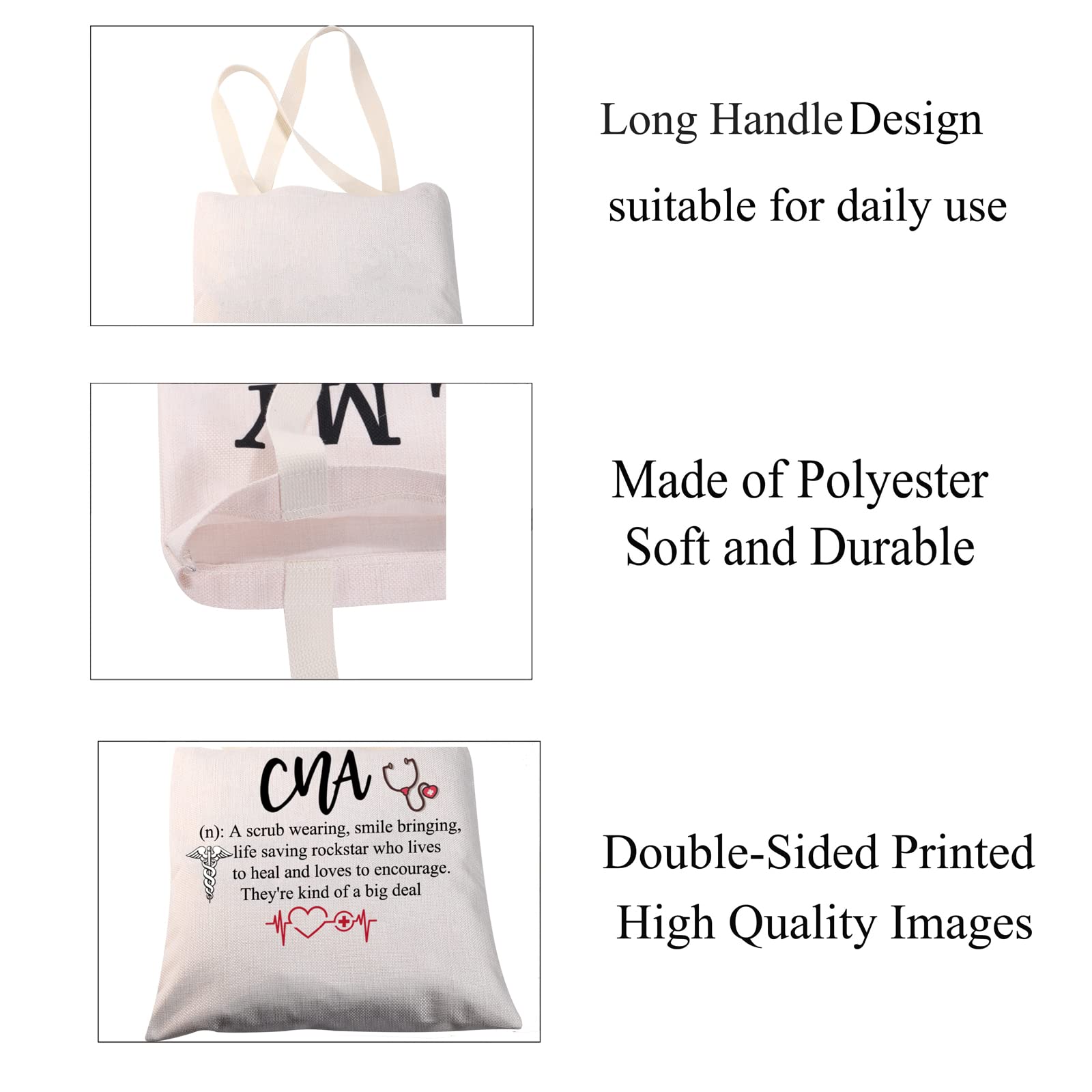 Certified Nursing Assistant Tote Bag - CNA Student Gift for Work & School