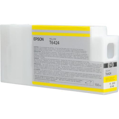 Epson T642400 150ml Yellow Ultrachrome HDR Ink Cartridge for Epson 7900/7890/9890/9900 Printers - High-Quality Photo & Graphic Printing Ink for Professional Studio & Fine Art Reproduction