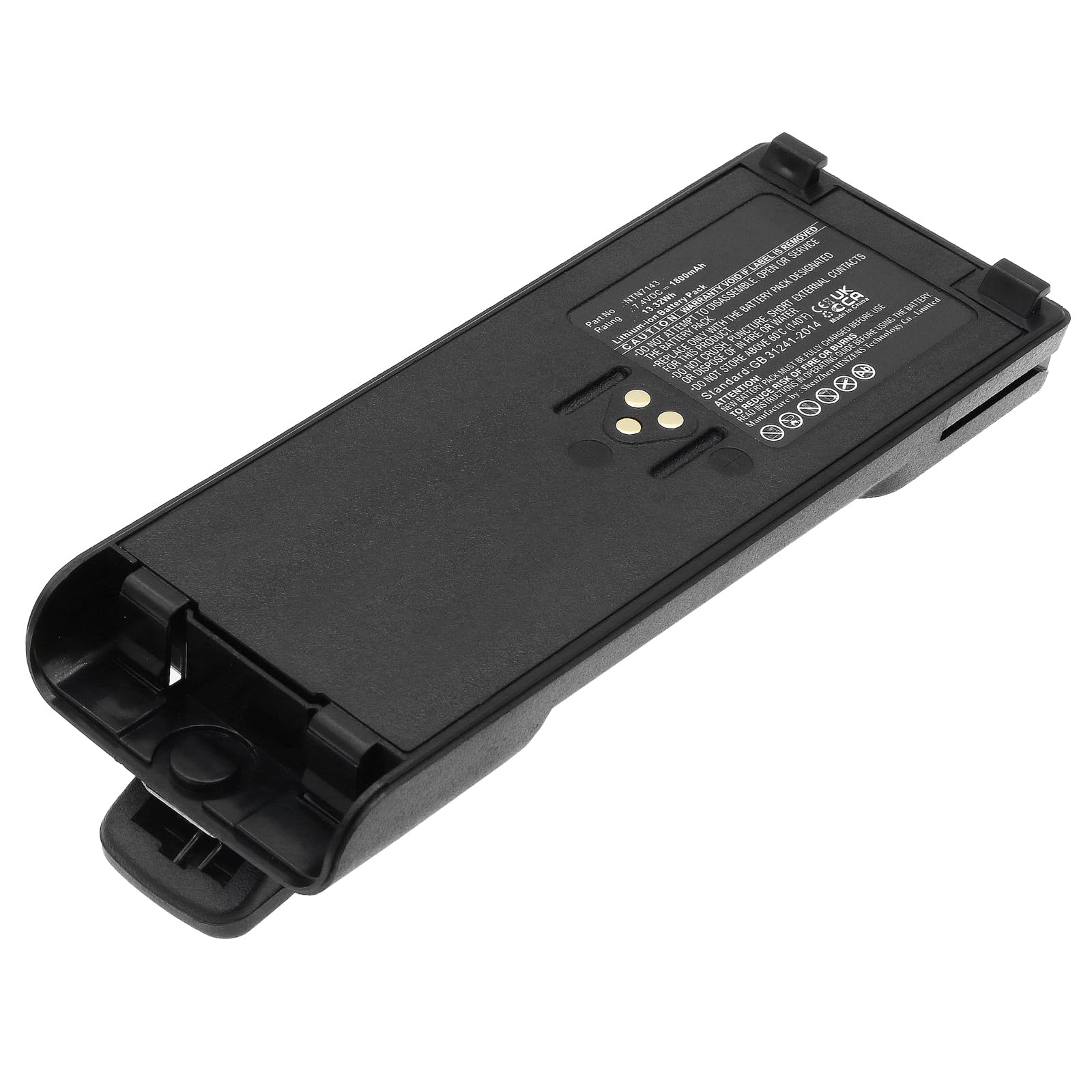 Synergy Digital 2-Way Radio Battery - 1800mAh Li-ion 7.4V High Capacity Replacement for Motorola FuG11b Walkie Talkie | Perfect for Construction, Security & Outdoor Adventures