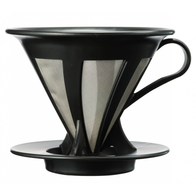 Hario V60 Ceramic Coffee Dripper - 2 Cup Size, 2 Color Options for Pour Over Brewing - Perfect for Home Baristas & Coffee Enthusiasts