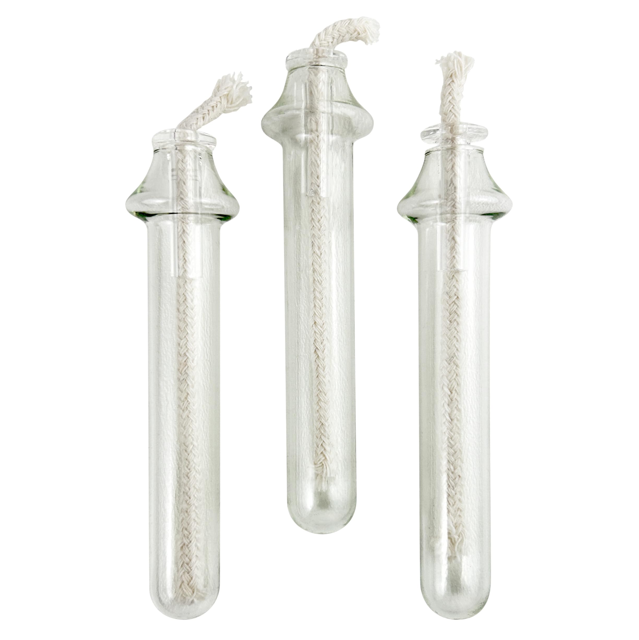 National Artcraft® DIY Candle Making Kit - Glass Oil Lamp Inserts (3-Pack) for Home Decor, Gifts & Aromatherapy - Create Custom Candles from Anything