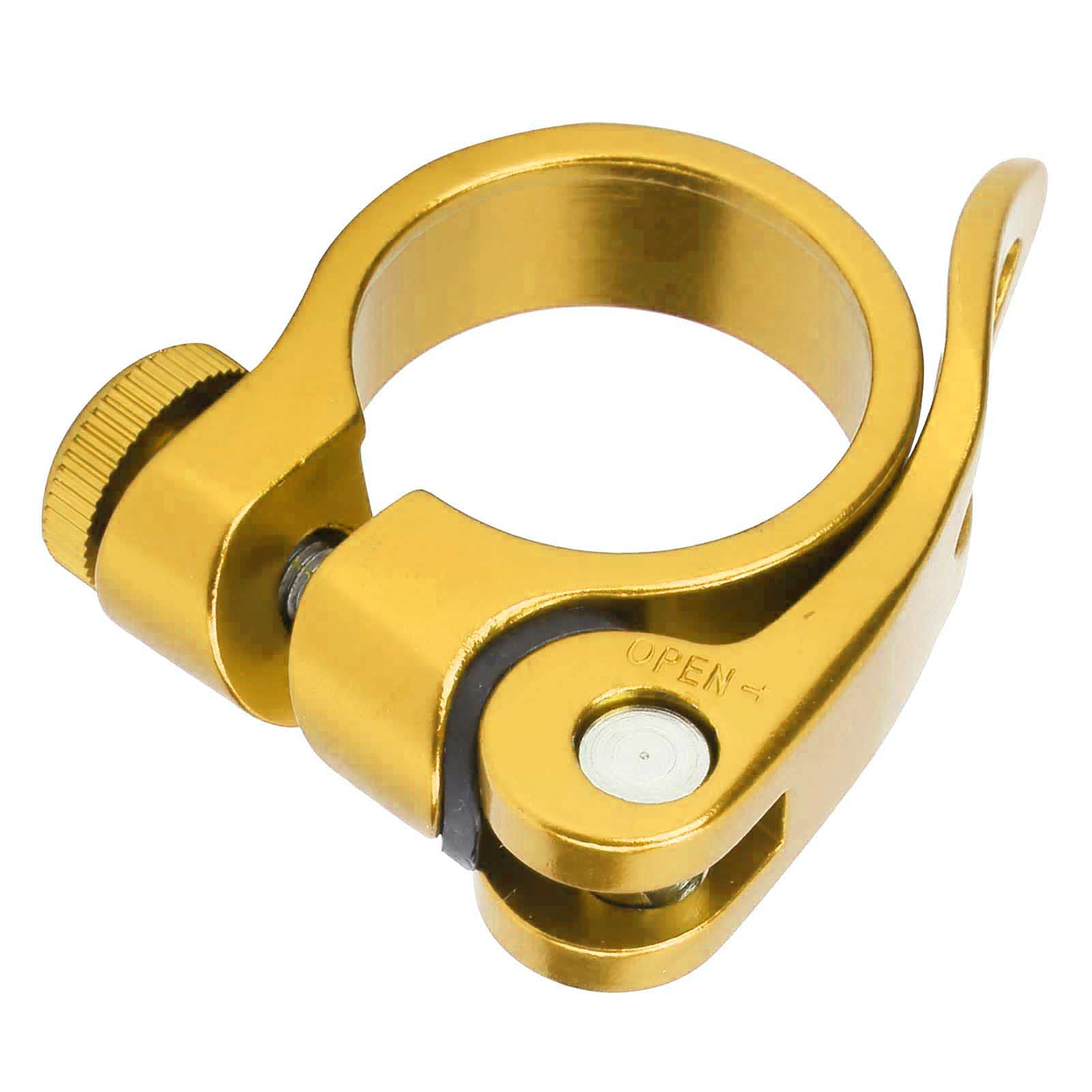 Bicycle Seatpost Clamp Quick Release - 31.8mm Bike Seat Tube Clamp for Road & Mountain Bikes (XT C68) - Perfect for Commuting, Trail Riding & Bike Maintenance