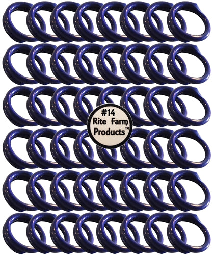 48 Pack Blue Leg Bands #14 with 7/8
