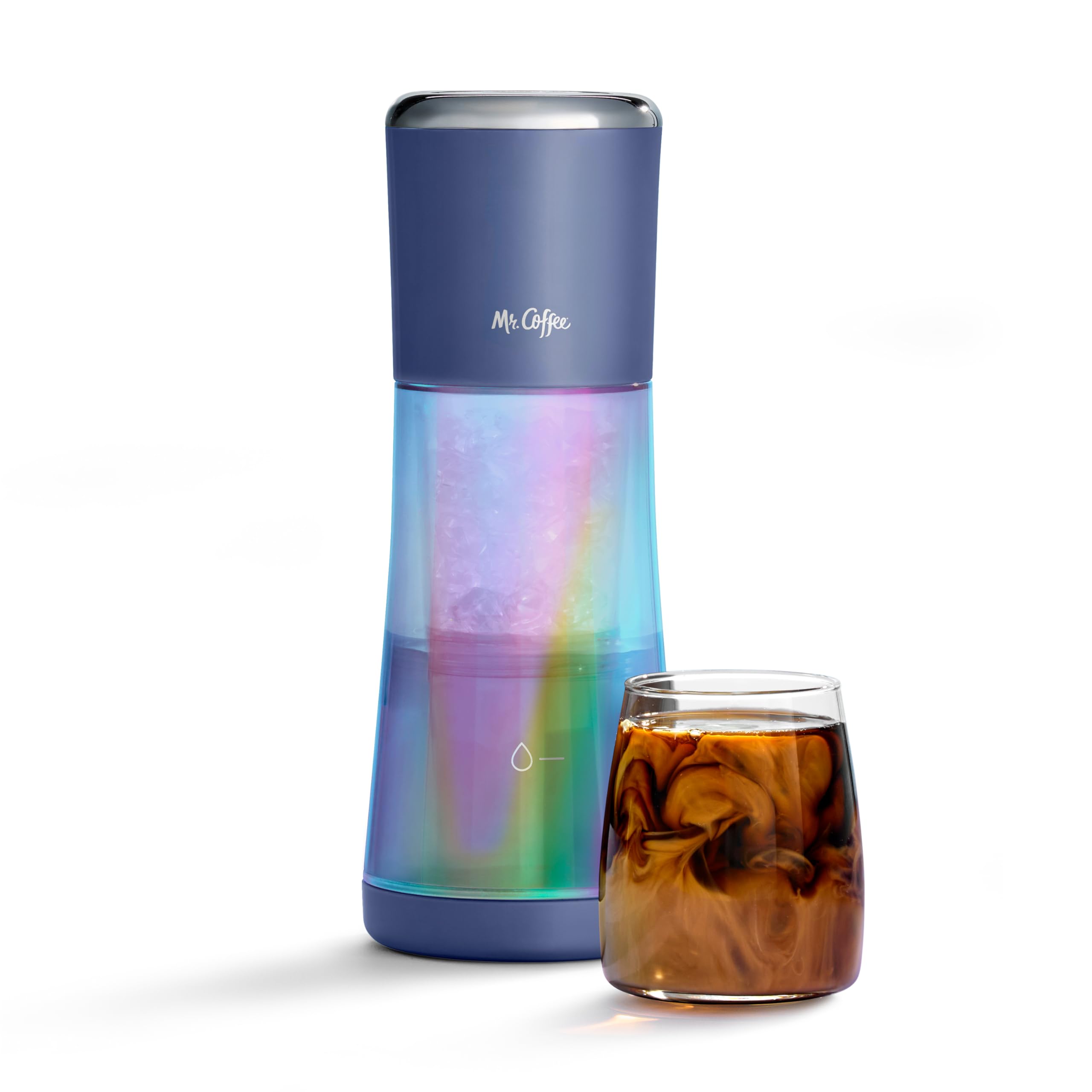 Mr. Coffee® Express Cold Brew Coffee Maker - 10-Minute Fast Brewing Iced Coffee Machine in Indigo Blue | Perfect for Home, Office & Outdoor Use
