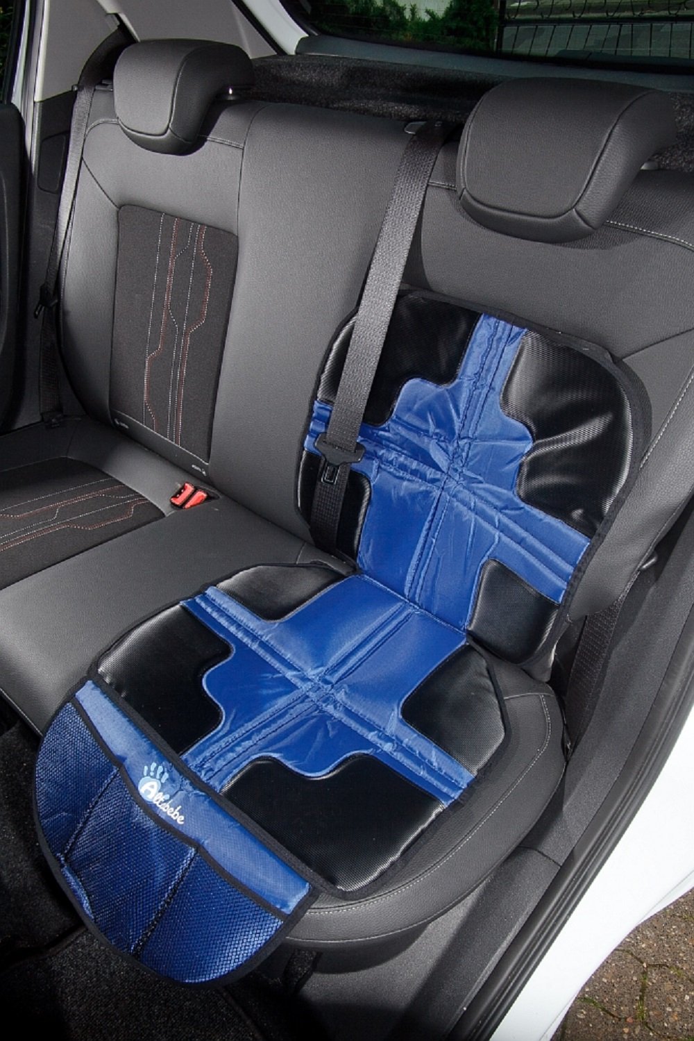 YUAKUOD AL4012-03 Premium Kids Car Seat Cover - Soft & Breathable Blue Car Seat Protector for Toddlers & Infants - Perfect for Road Trips, Daily Commutes & Traveling with Baby