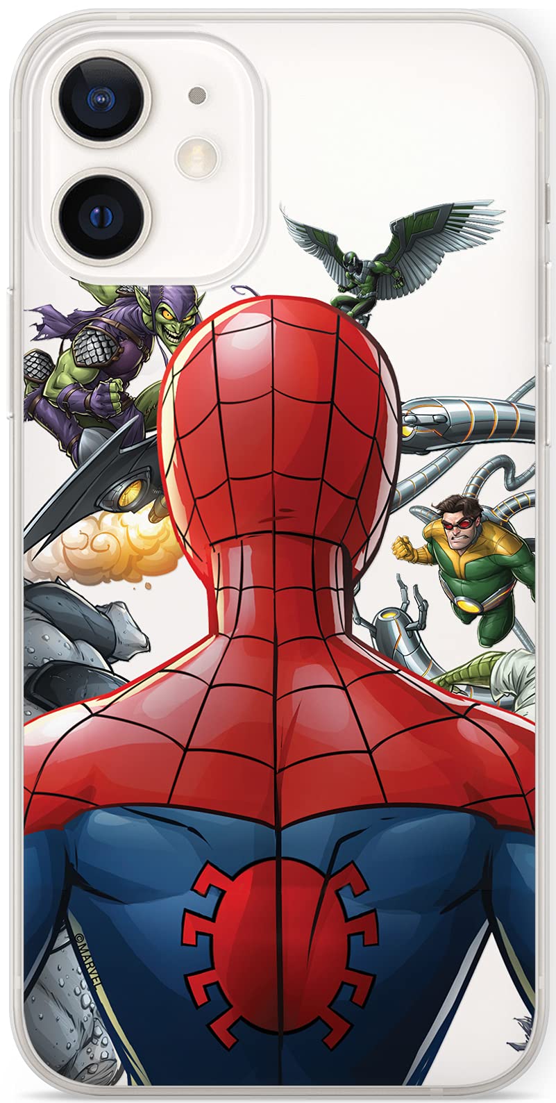 Official Marvel Spider-Man iPhone 12 Mini Case - Licensed Transparent Slim Fit Phone Cover with Premium Protection | Perfect for Everyday Use, Superhero Fans & Marvel Collectors