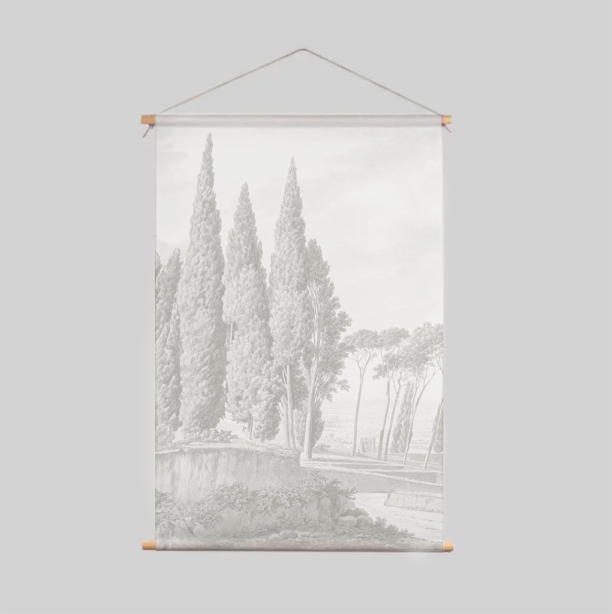 Tuscany Grey Textile Poster - Elegant Wall Art for Home & Office Decor