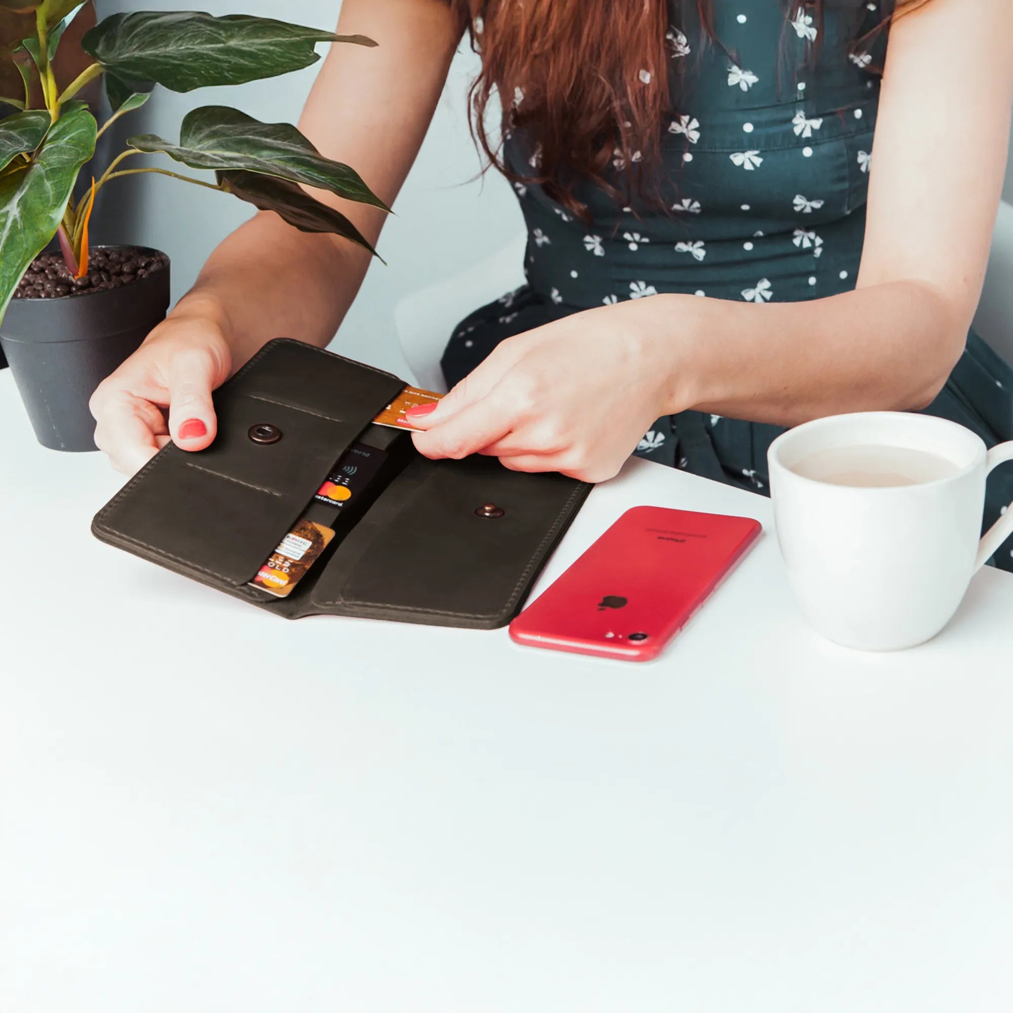 Premium Genuine Leather Long Wallet for Men & Women - RFID Blocking, Multiple Card Slots - Perfect for Travel, Business & Everyday Use (Stockholm Collection)