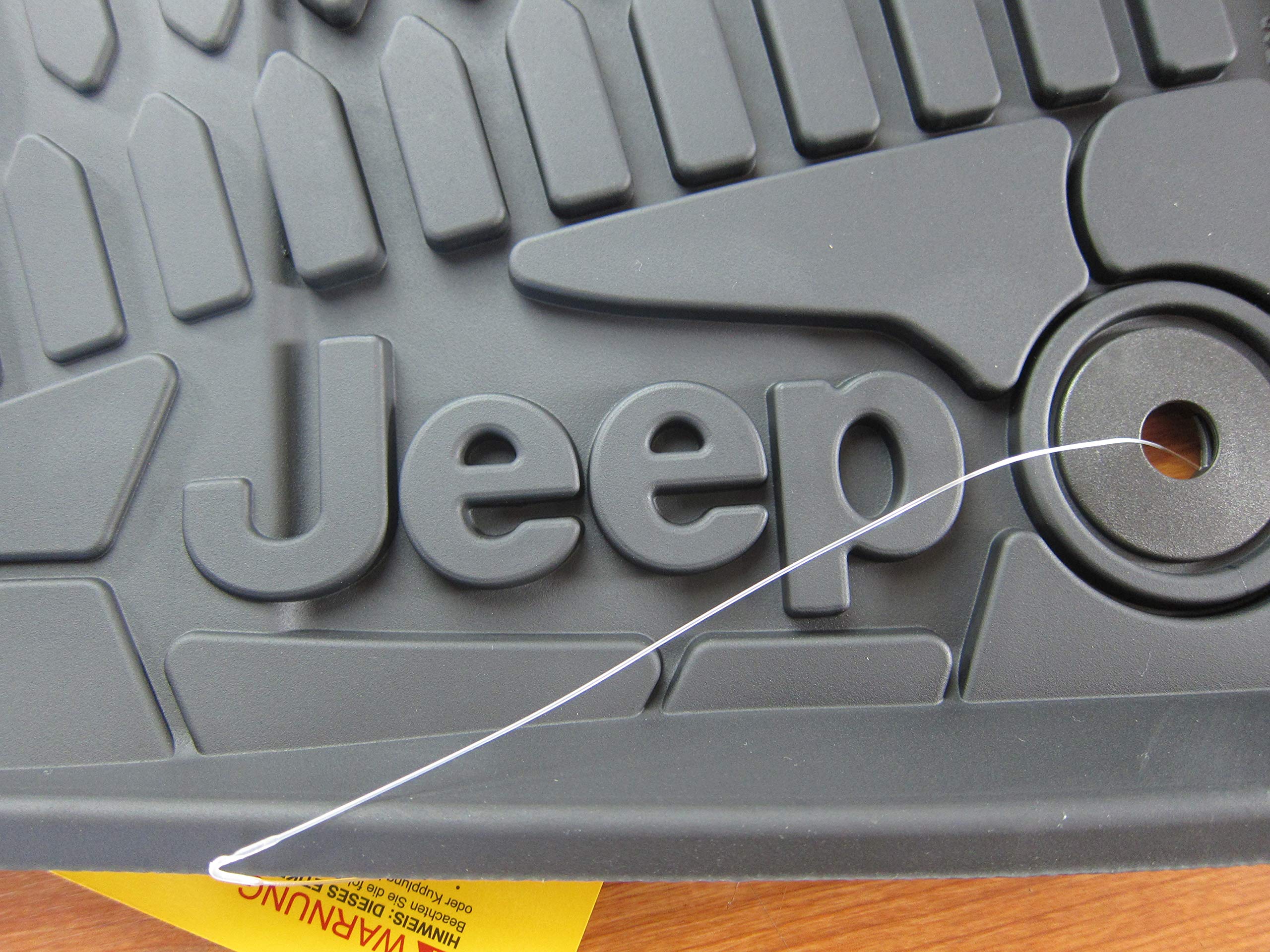 Mopar Jeep Wrangler JK Front Left & Right All Weather Slush Mats OEM - Heavy Duty Floor Liners for Off-Road & Winter Protection