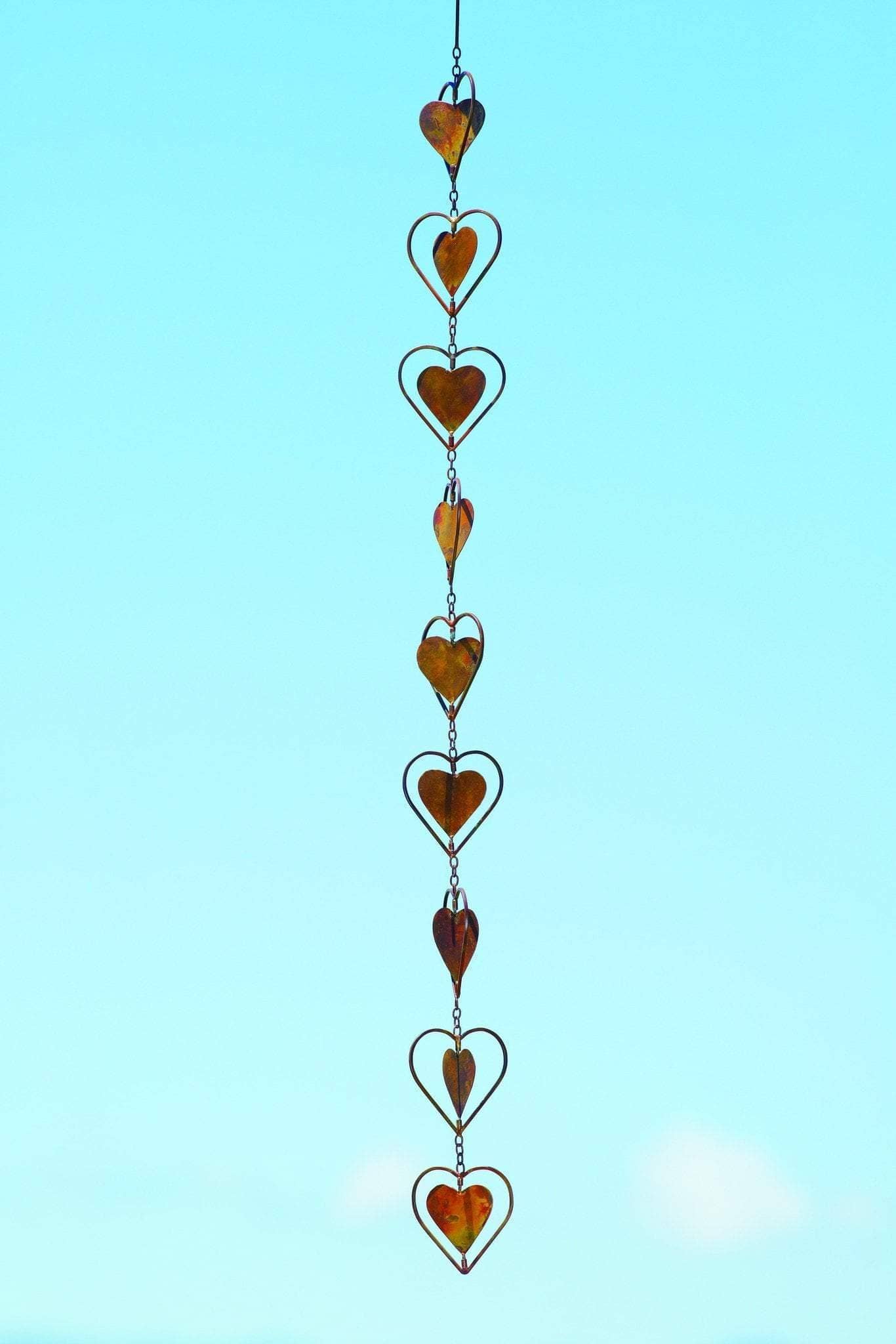 Flamed Hearts Ornament - Handcrafted Glass Christmas Tree Decorations for Holiday Home Decor | Perfect for Xmas Gifts, Fireplace Mantel & Festive Party Decor