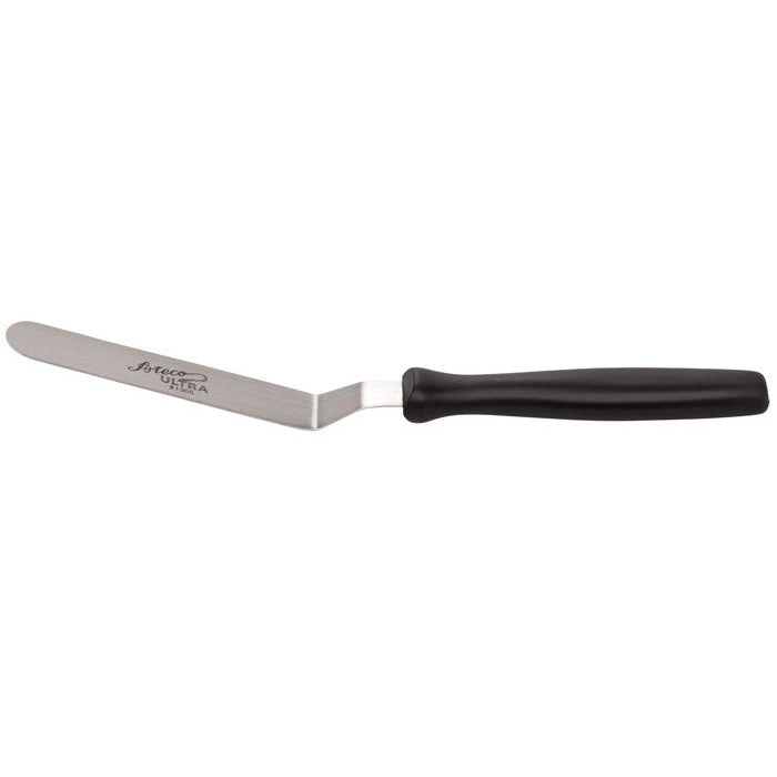 Ateco 1305 Offset Pastry Spatula with Black Plastic Handle, 4.5 Inch - Perfect for Cake Decorating, Icing, Baking & Pastry Making