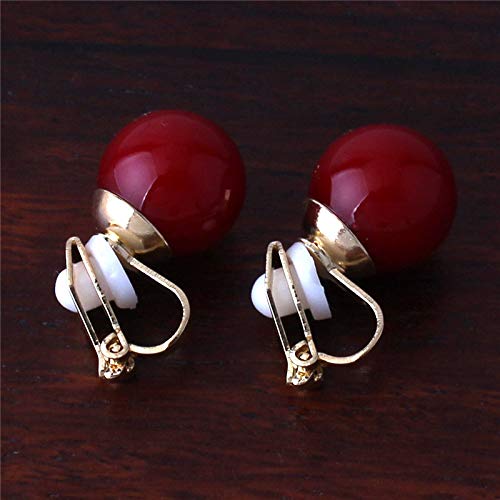 1-5 Pairs Hypoallergenic Clip On Pearl Earrings for Women - Non Piercing Fashion Jewelry Set for Parties, Weddings & Special Occasions