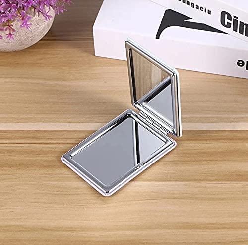 Foldable Compact VR Magnifying Makeup Mirror - Perfect Bridesmaid Wedding Gift, Friendship & Bridal Shower Present for Women - Portable Pocket Mirror for Travel, Home Vanity & Professional Makeup Application (1 Piece)