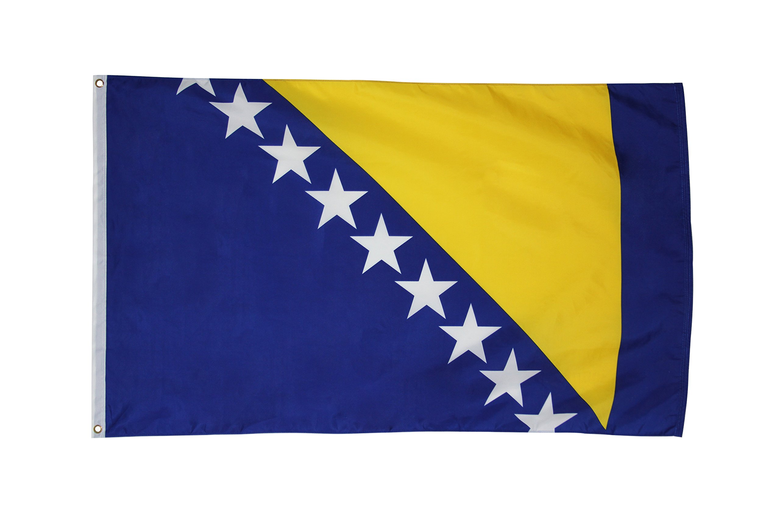 Bosnia & Herzegovina Flag 3' x 5' - Pack of 50 - Durable Polyester Outdoor & Indoor Flags for Sporting Events, Parades & National Celebrations