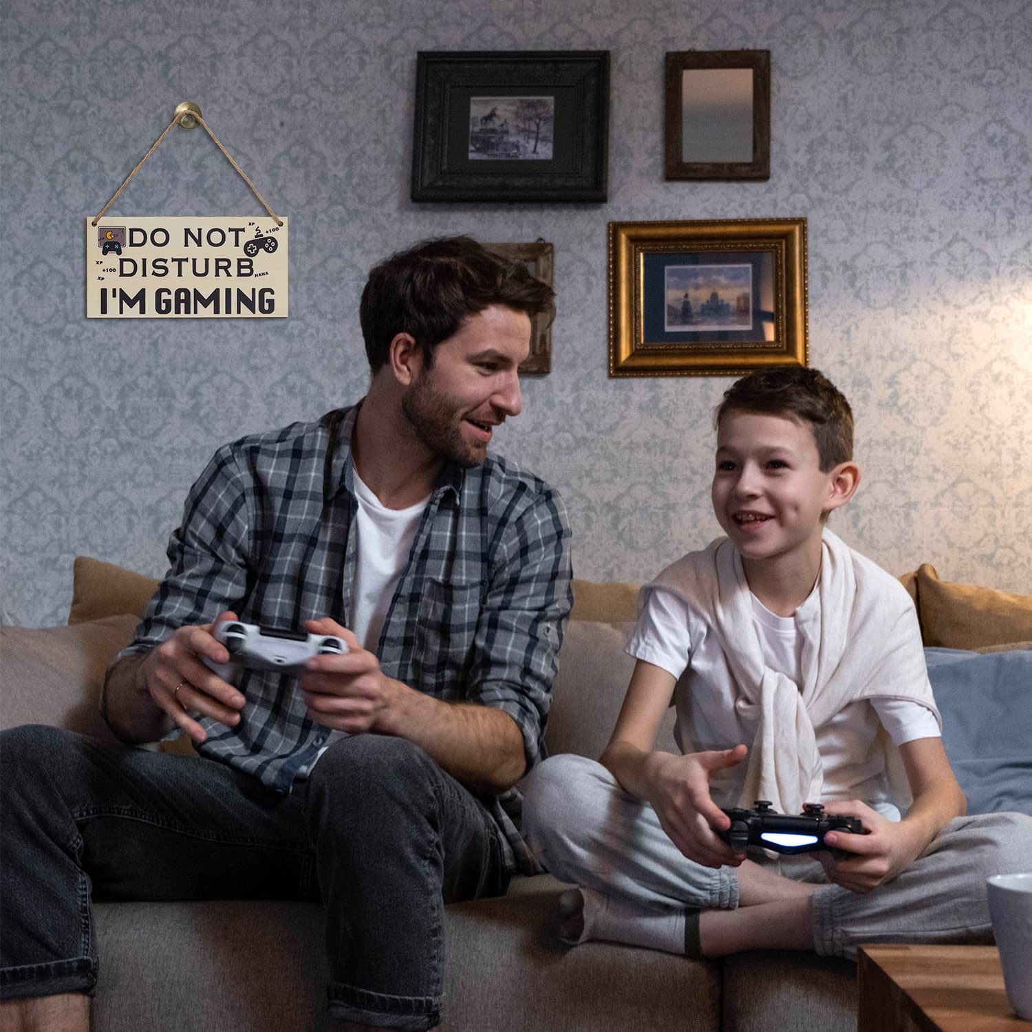 Funny Gaming Room Decor for Teen Boys & Girls - Cool Gamer Gifts for Boyfriend Birthday, Kids Under 10 - Under $15 - Perfect for Bedroom, Game Room & Teen Hangouts