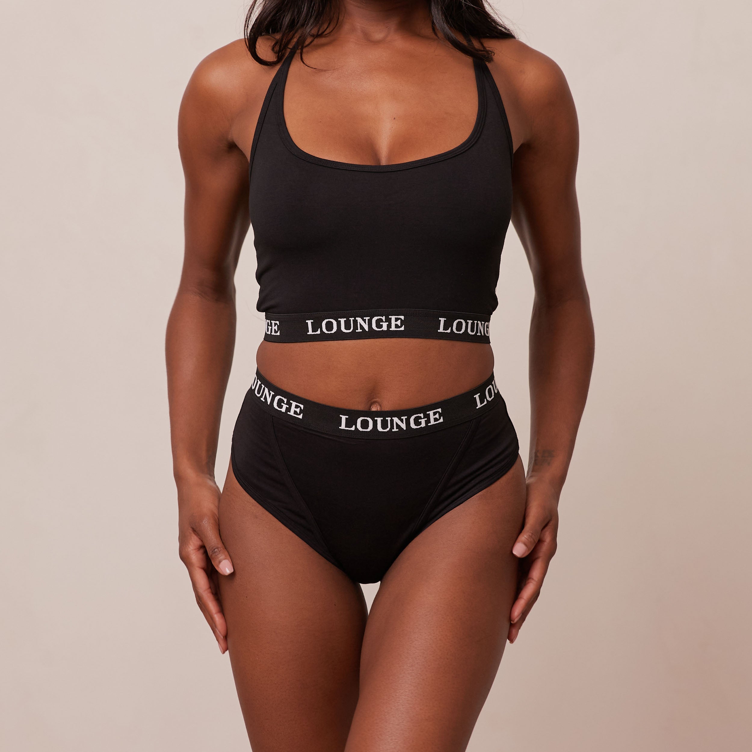 Bamboo Basic Bralette - Soft Wireless Bra for Women, Comfortable Everyday Wear, Black | Perfect for Yoga, Lounge & Sleep