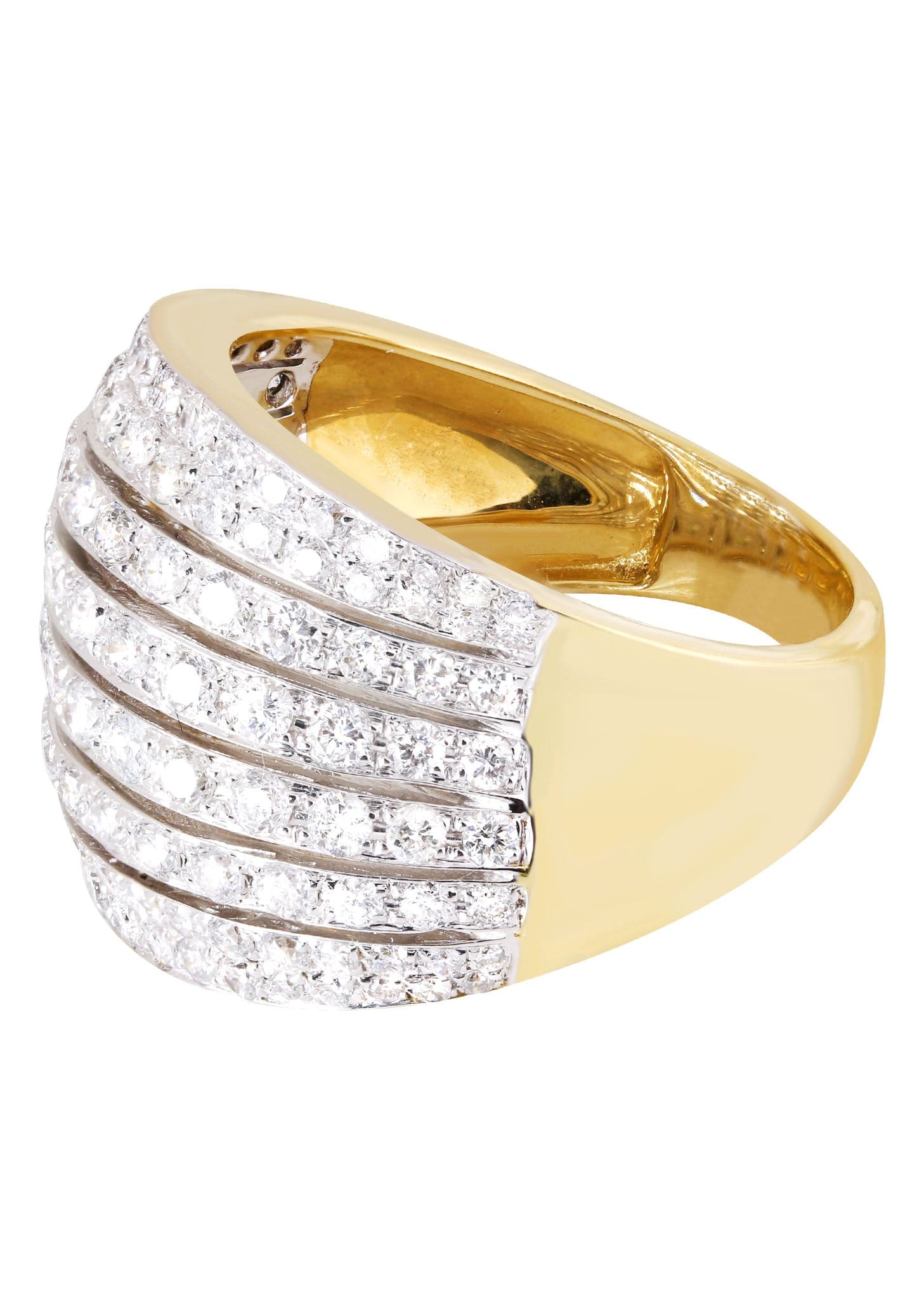 14K White Gold Ladies Diamond Cocktail Ring - 2.26 Carat Oval Cut Solitaire Engagement Ring for Women - Perfect for Evening Parties, Weddings & Special Occasions