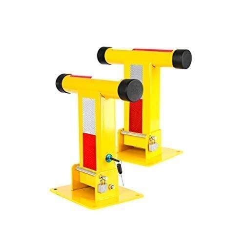 Heavy Duty Parking Lock - Car Parking Barrier with Bit Lock for Thicker Bumpers, Private Vehicle Placeholder Pile, Bollard Security Column (Single Lock) - Perfect for Driveways, Garages & Private Parking Spaces