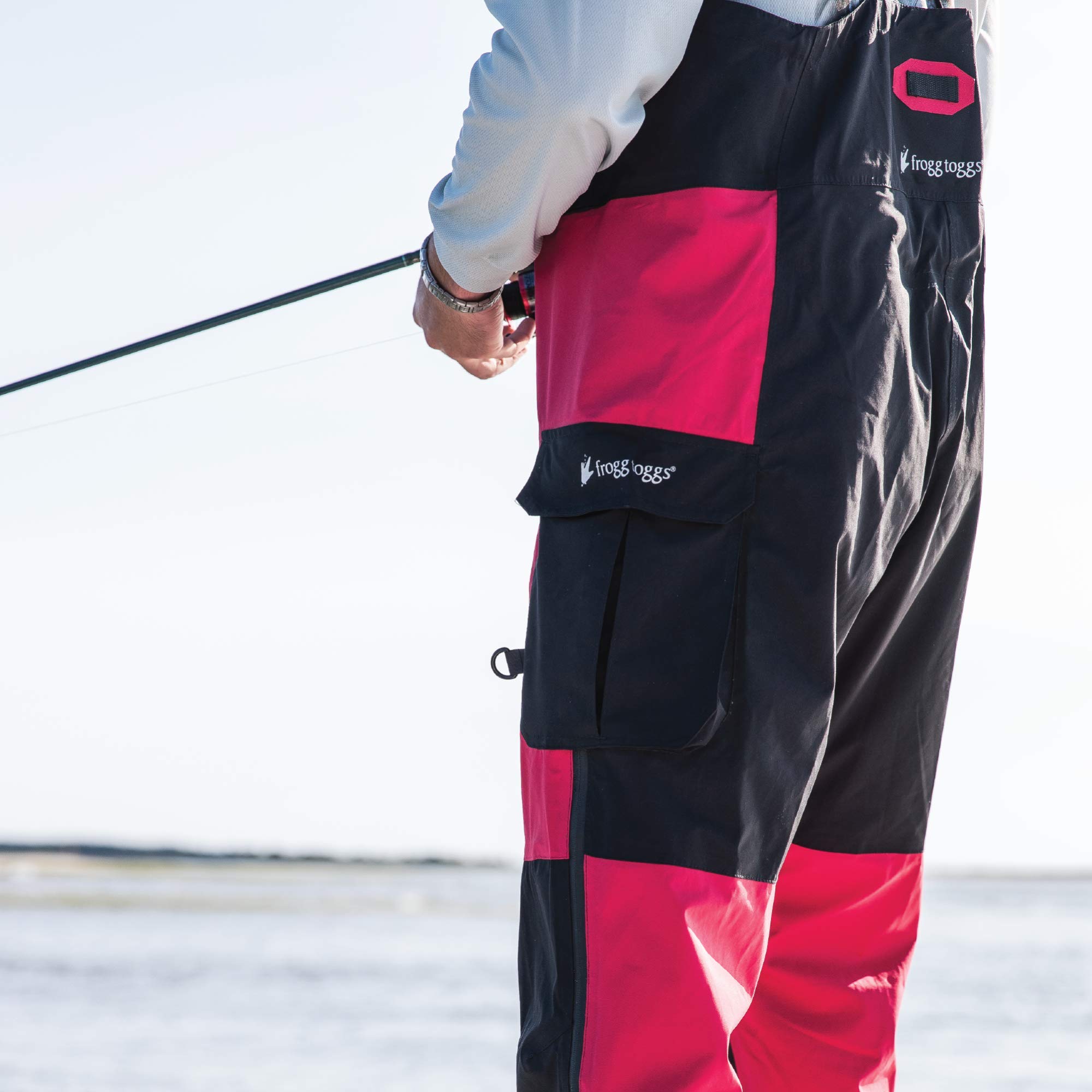 FROGG TOGGS Men's Pilot II Guide Waterproof Breathable Rain Bib Pants - Lightweight Fishing & Hunting Rain Gear for Outdoor Adventures