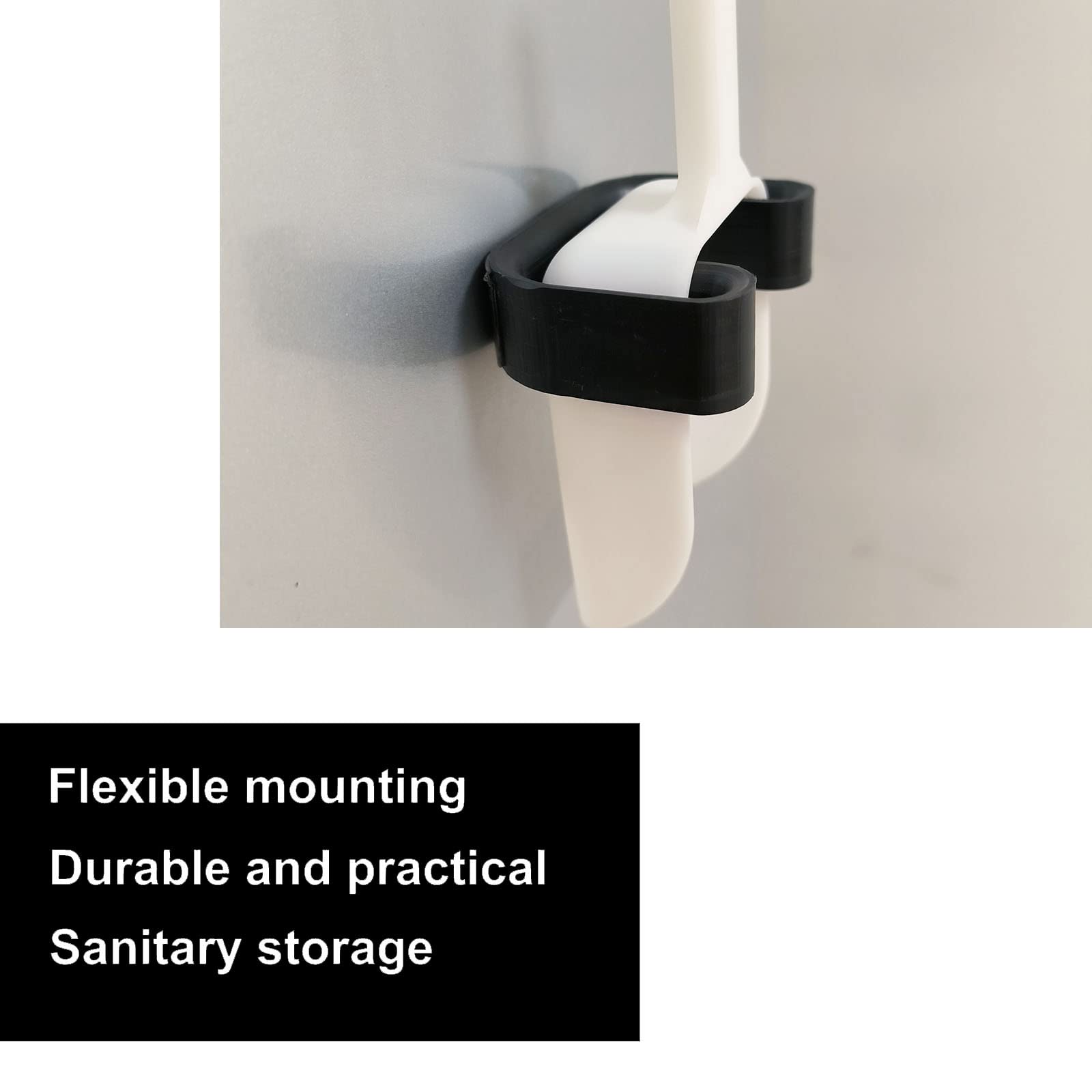 PIAOLGYI Ice Scoop Holder for Frigidaire Countertop Ice Maker - Compatible with EFIC117-SS 26lb Ice Maker - Black Scooper Accessory (Scoop Not Included) - Perfect for Kitchens, Bars, and Home Use