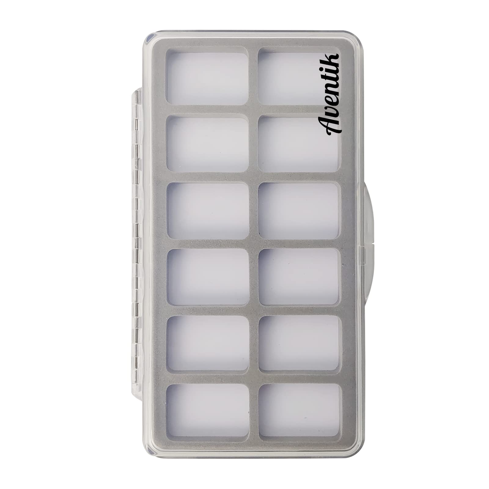 Aventik Slim Magnetic Fly Fishing Tackle Box - Transparent Design for Easy Storage