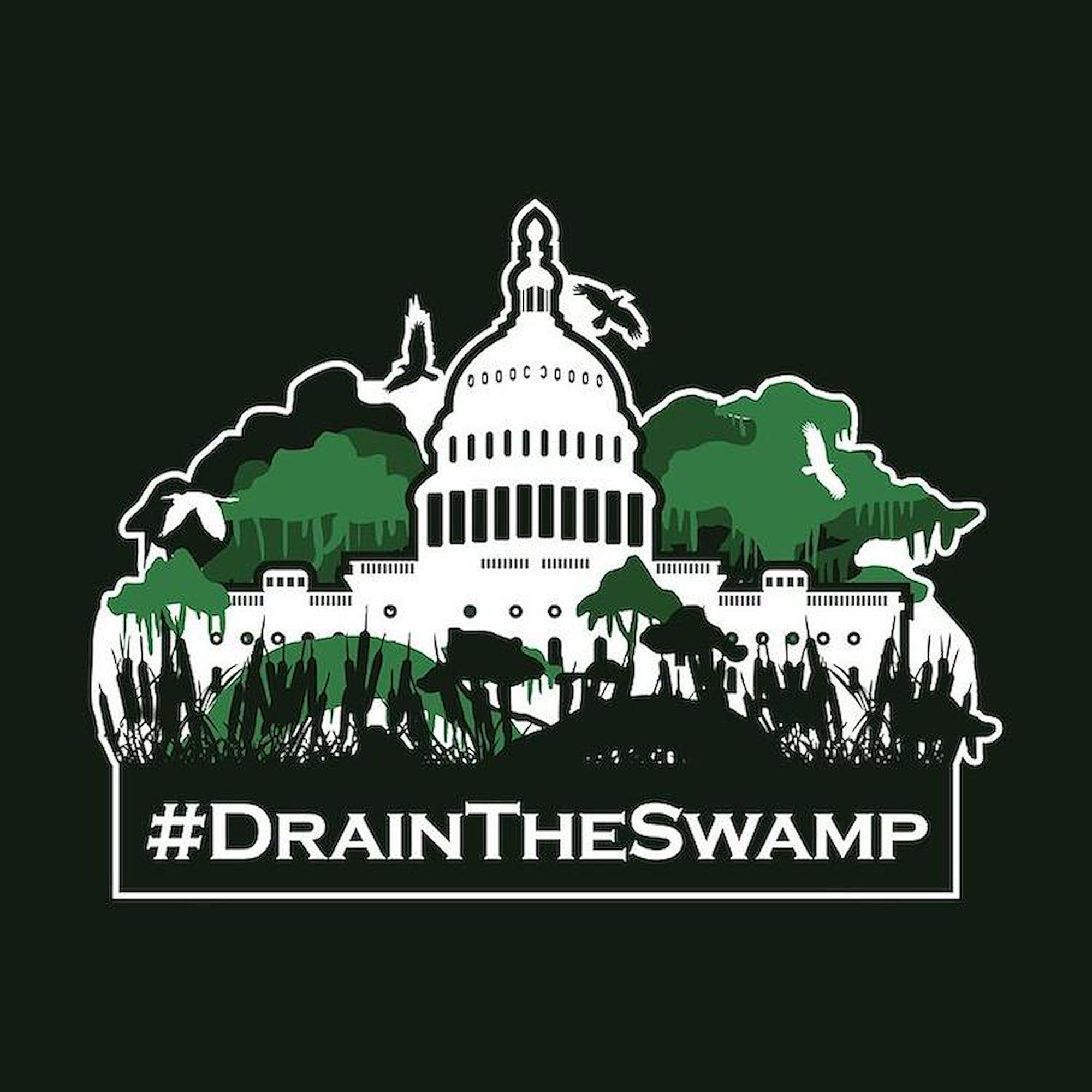 Trump Drain The Swamp 3x3 Inch Square Car Magnet - Strong Bumper Sticker for Political Supporters - Perfect for Cars, Trucks & Metal Surfaces to Show Your Patriotism
