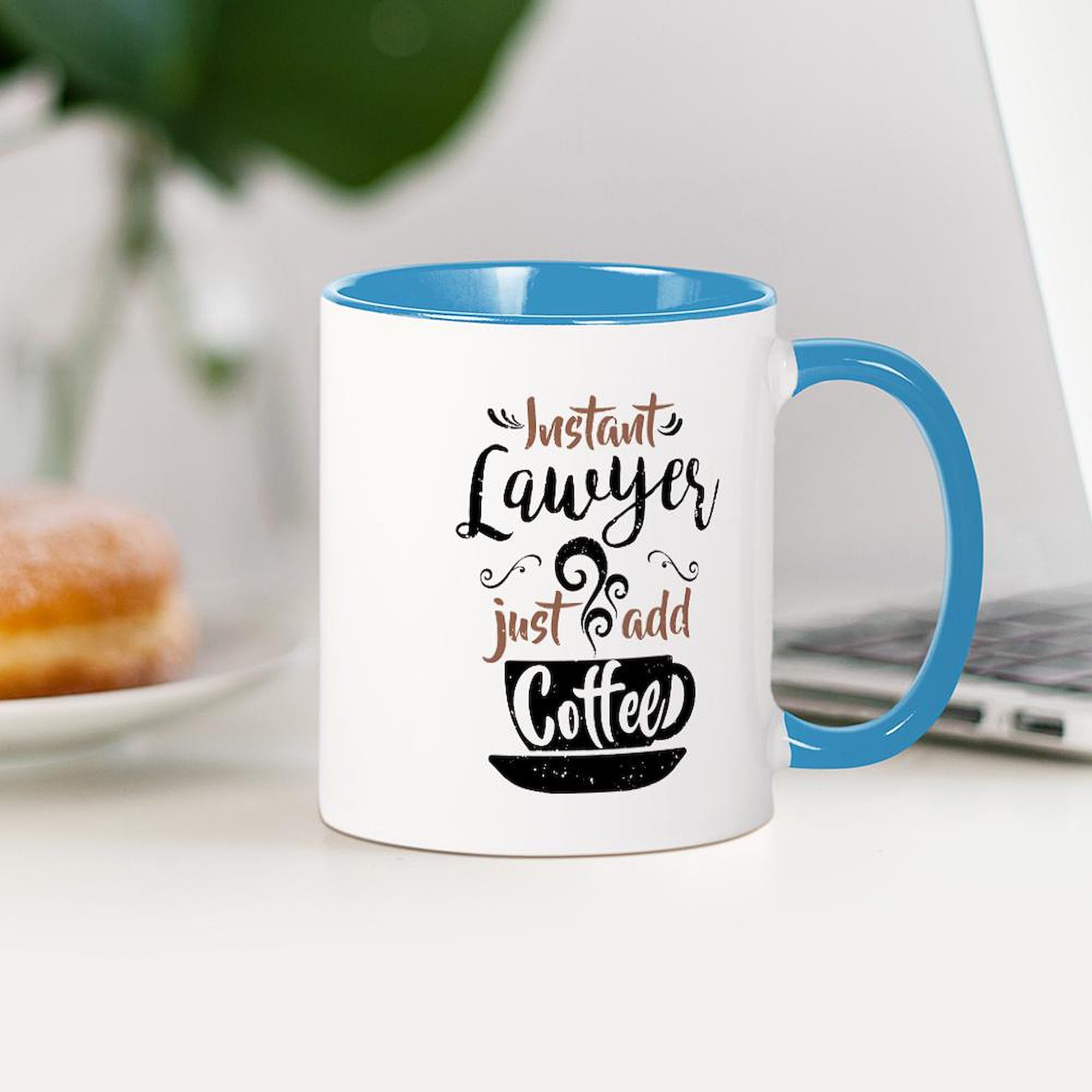 Instant Lawyer Just Add Coffee Mug - 11 oz (325 ml) Ceramic Coffee Cup for Office, Gifts & Humor - Funny Lawyer Gift for Attorneys & Legal Professionals