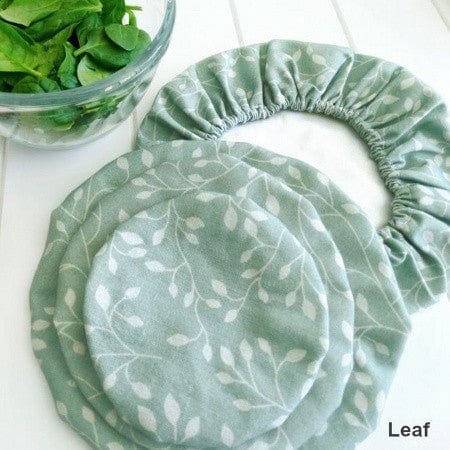 4MyEarth Reusable Food Covers Set of 4 - Eco-Friendly Leaf Design Silicone Food Lids for Bowls & Plates - Perfect for Meal Prep, Leftovers & Picnics