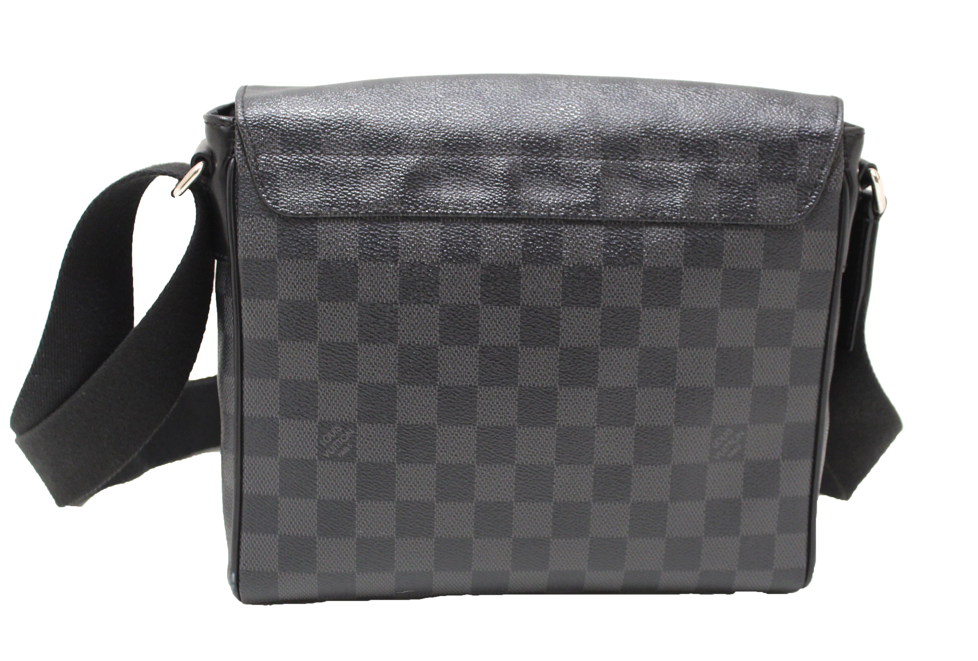Authentic Louis Vuitton Damier Graphite LV League District PM Messenger Bag - Limited Edition Luxury Crossbody Bag for Men, Perfect for Work, Travel & Everyday Use