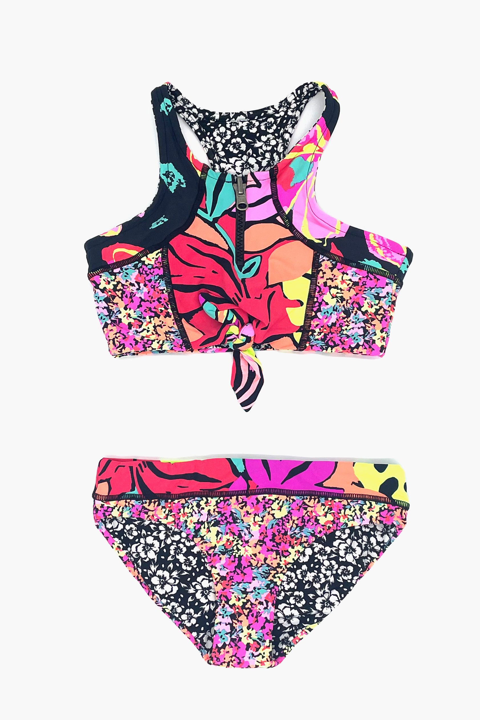 Maaji Monet Candi Girls' Swimsuit - Trendy Floral Print Two-Piece Bikini for Teens & Juniors | Perfect for Beach Vacations, Pool Parties & Summer Getaways