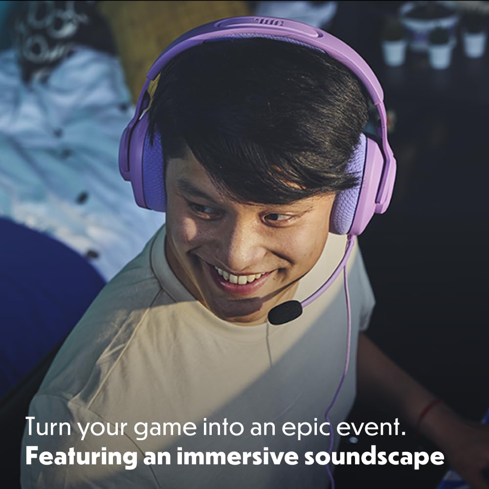 JBL Quantum 100M2 Wired Over-Ear Gaming Headset with QuantumSOUND - Detachable Mic & Multi-Platform 3.5mm Jack (PC, PS4, Xbox, Mobile) for Immersive Gaming & Online Meetings - Cyan