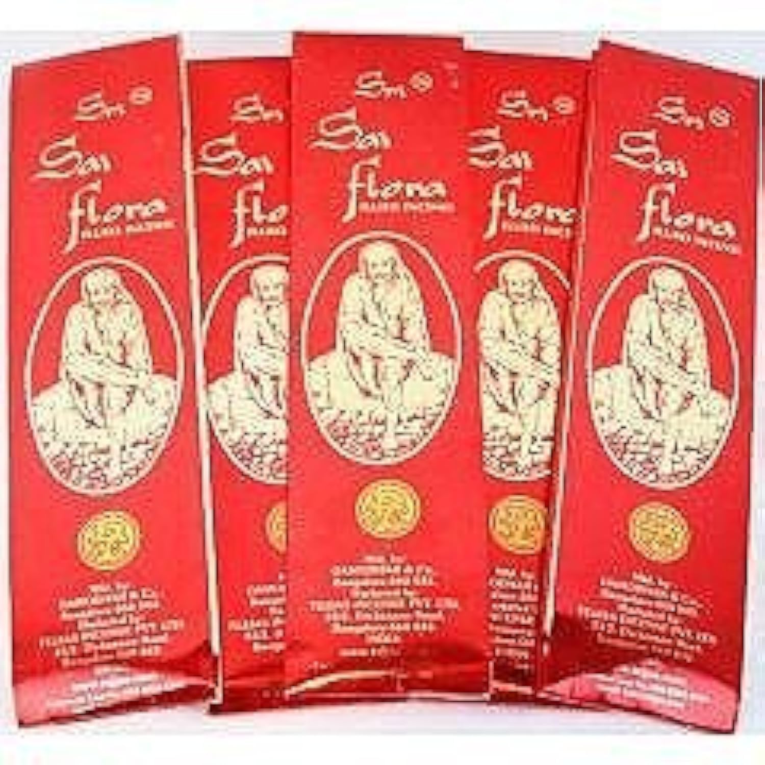 Sai Flora Incense Agarbatti - 16 Boxes (25g Each) Bulk Pack | Premium Indian Incense Sticks for Meditation, Yoga & Aromatherapy | Long-Lasting Fragrance for Home & Temple Use
