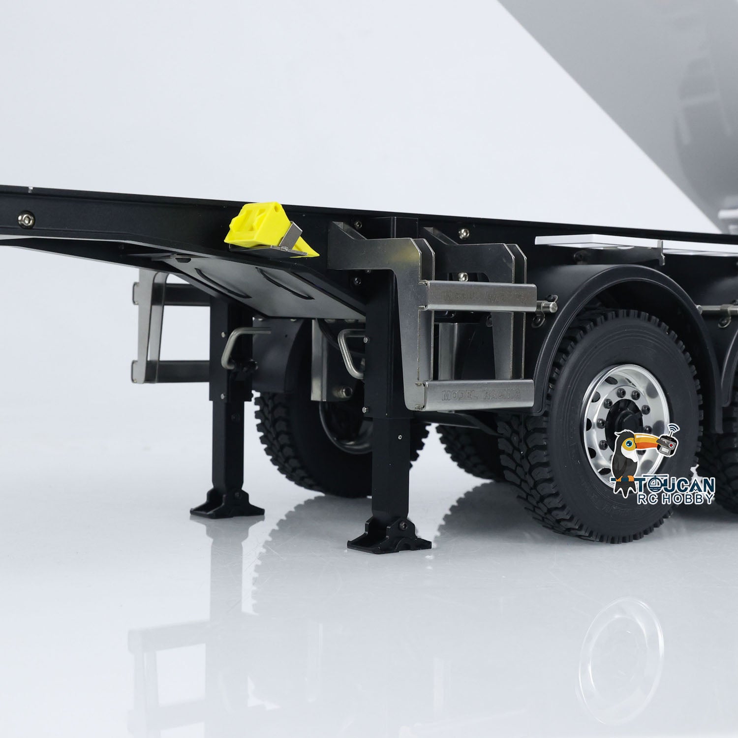 1/14 Scale 3 Axle Metal Hydraulic RC Dump Trailer - DIY Assembly for TAMIYA Tractor Trucks & Engineering Vehicle Models - Perfect for Construction Site Simulation & RC Hobby Enthusiasts