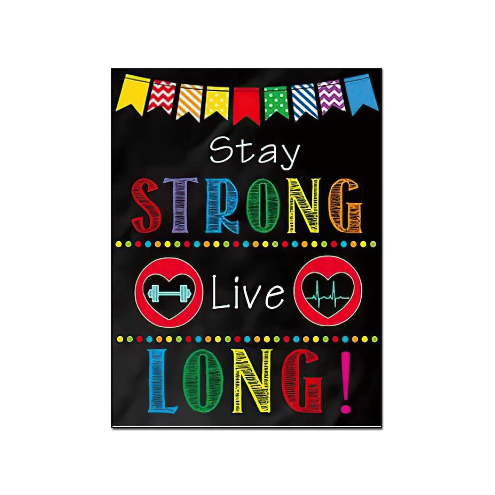 Abstract Canvas Print Wall Art - Motivational Growth Mindset & Inspirational Phrases Poster for Classroom, Office, Home Decor - Perfect for Living Room, Bedroom, and Workspace