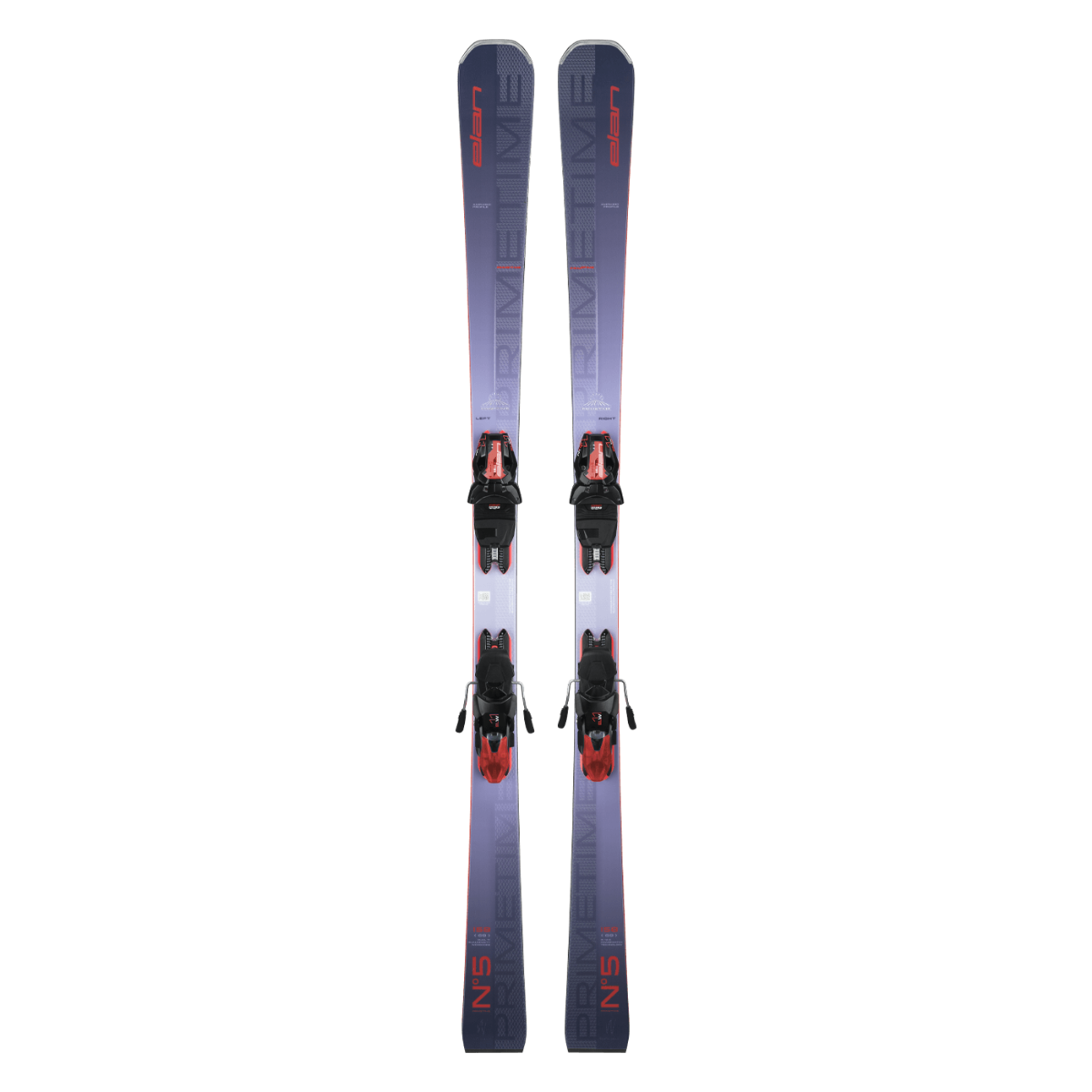 Elan PRIMETIME No.5 W PS Ski with ELW11.0 DB397119 Bindings 2025 - Perfect for All-Mountain Skiing and Freeride Adventures