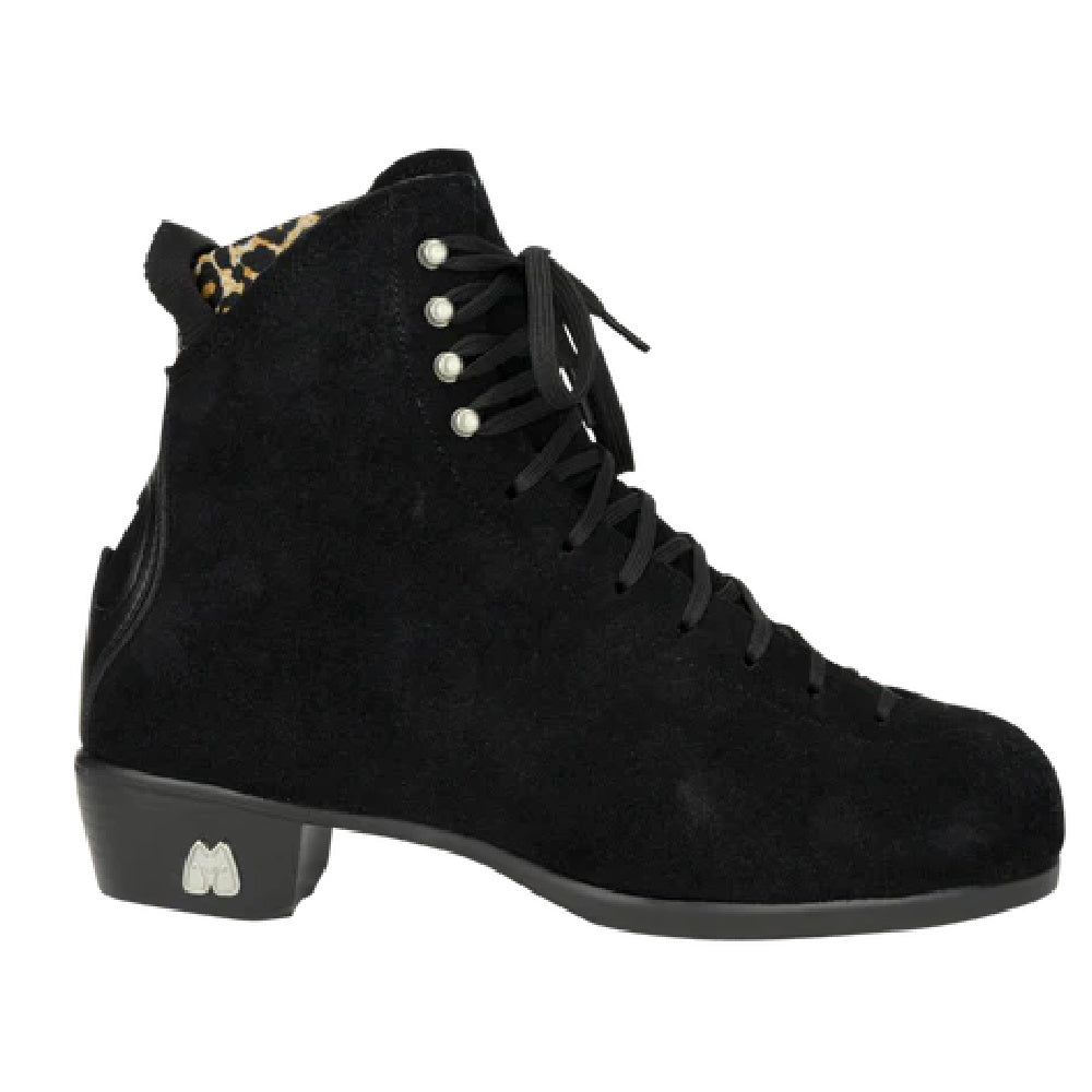 Moxi Jack 2 Black Roller Skate Boot - Premium Quad Skates for Artistic & Derby Skating - Perfect for Indoor Rinks & Outdoor Trails