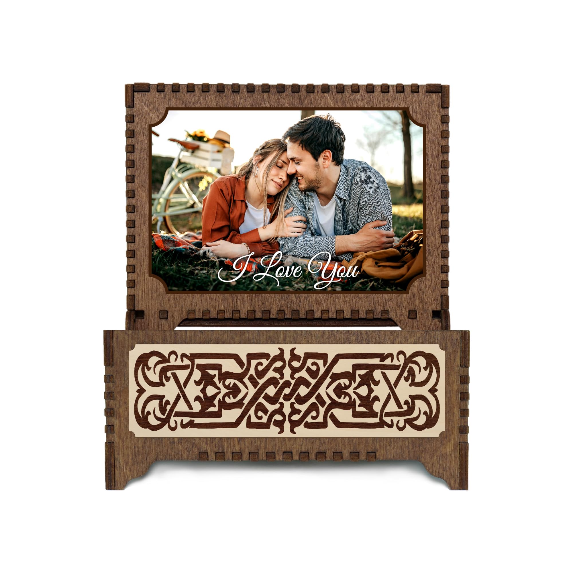Custom Celtic Tree of Life Music Box - Personalized Engraved Photo & Song Gift for Weddings, Anniversaries & Special Occasions | Plays Your Favorite Melody | Unique Keepsake Present for Her/Him