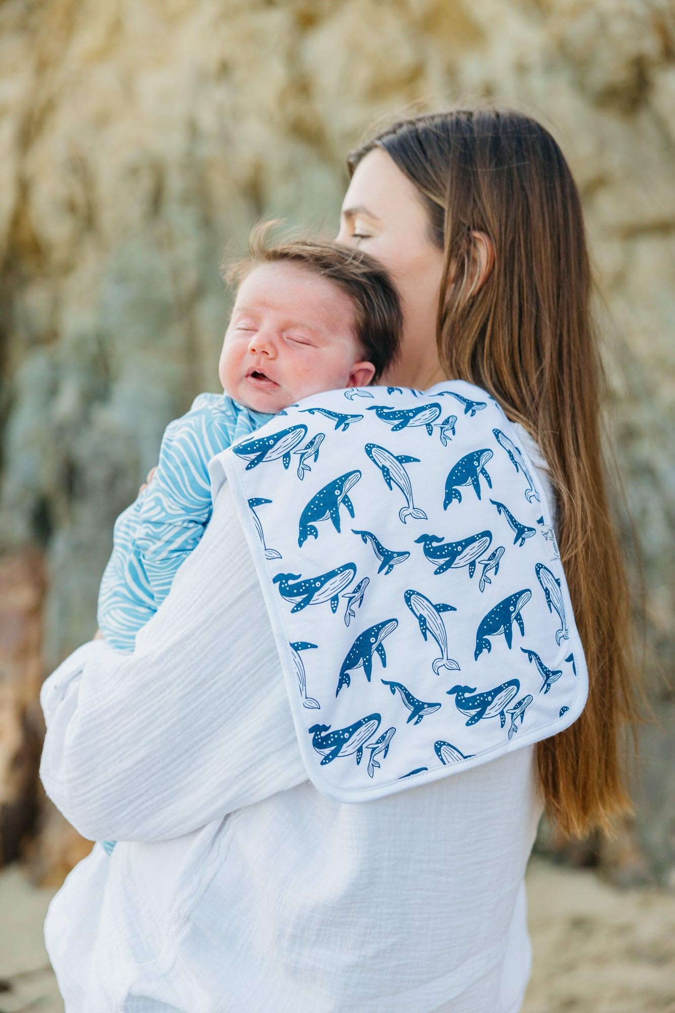 Premium Baby Burp Cloths - 3-Pack Large Cotton Spit Up Rags for Newborns, Ultra Soft & Absorbent with 3 Layers, Perfect Baby Shower Gift for Boys & Girls (21