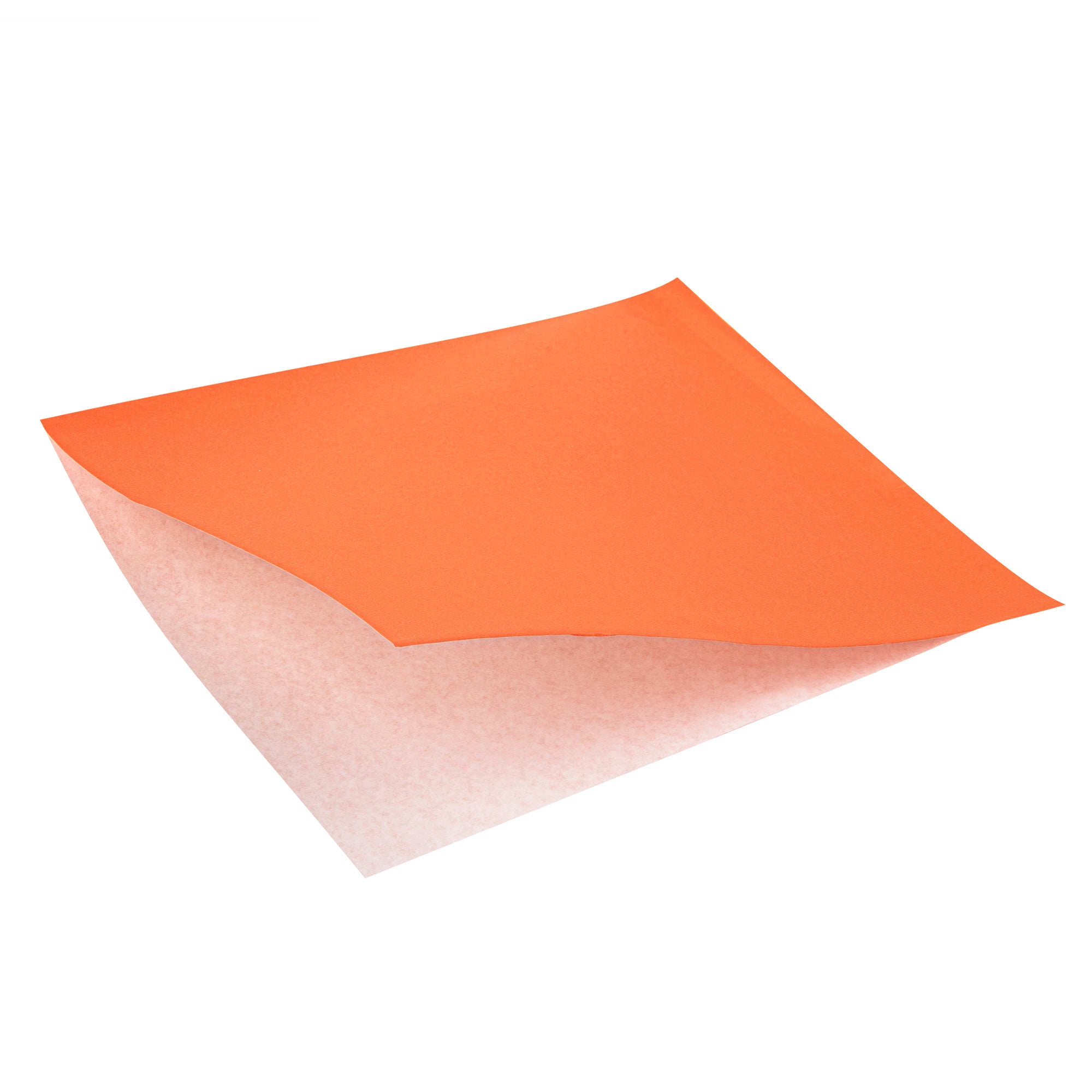 Tangerine Orange Greaseproof Paper Bags - Large Double Open Design (10 x 9 Inches) - Pack of 100 - Perfect for Bakery, Takeout & Food Storage