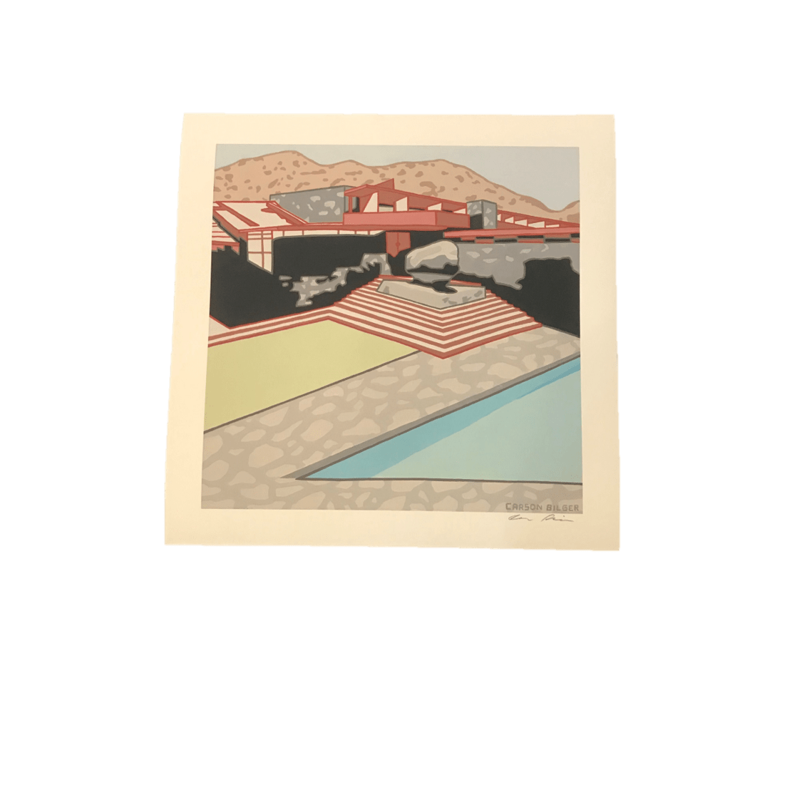 Taliesin West Carson Bilger Print - Frank Lloyd Wright Inspired Artwork for Home & Office Decor | Perfect for Living Room, Bedroom, or Gift