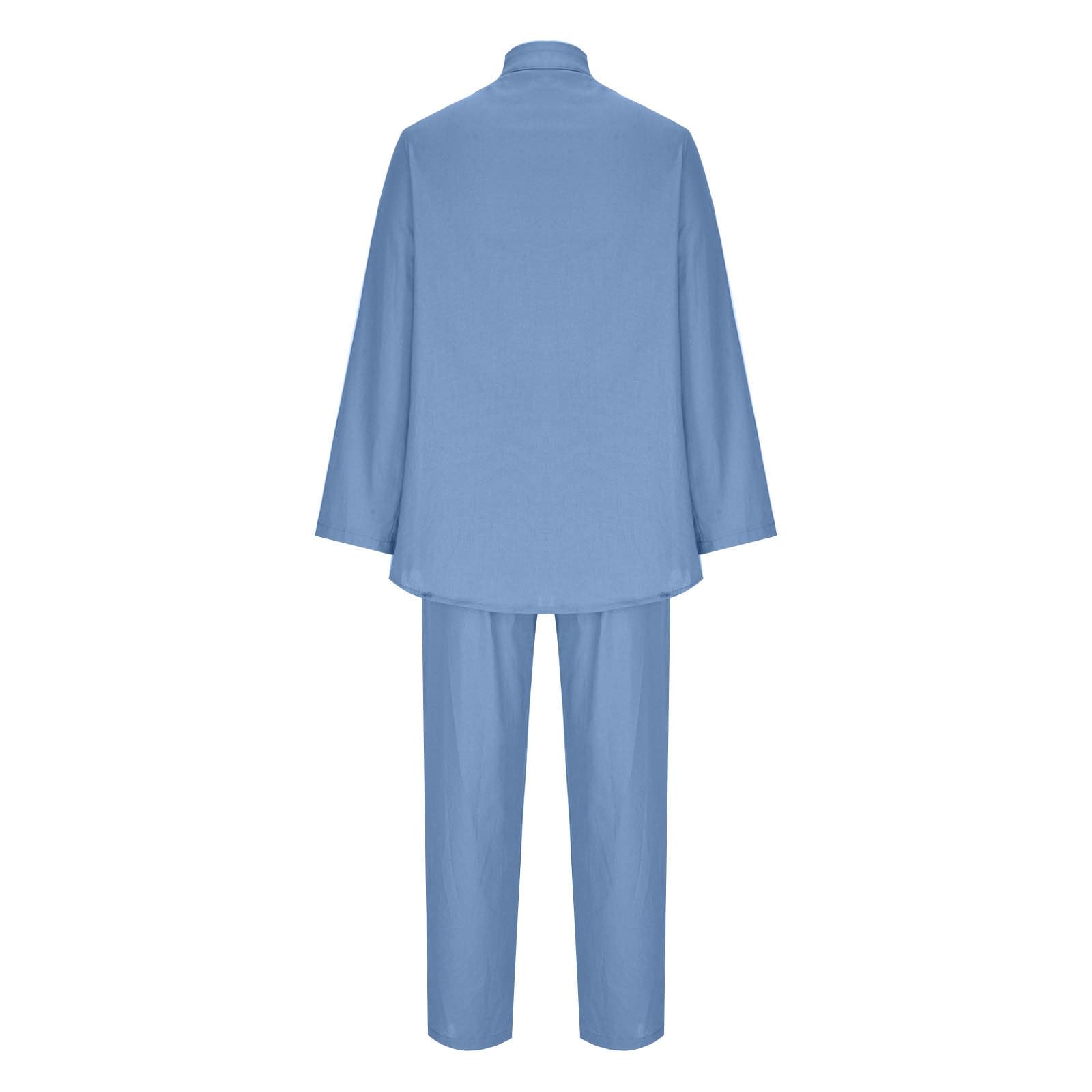 Premium Women's Linen Lounge Set - Soft Long Sleeve Top & Comfortable Pants 2-Piece Outfit | Breathable Summer Loungewear for Home, Travel & Relaxation