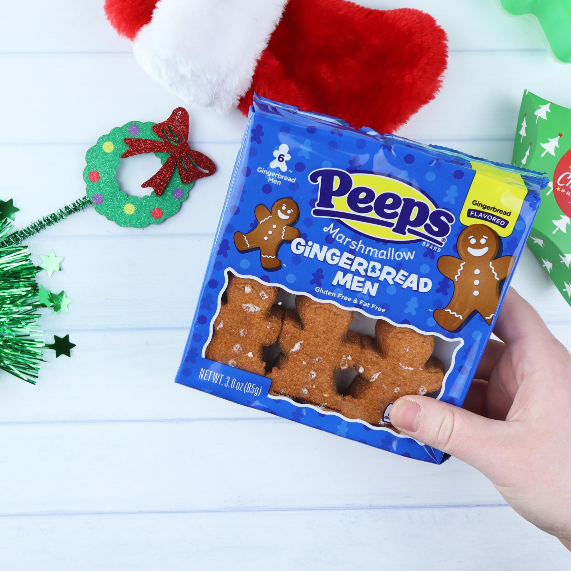 Needzo Sugar Coated Marshmallow Christmas Candy - Festive Snowman & Gingerbread Man Shaped Treats - Holiday Stocking Stuffers for Kids & Adults - Perfect for Xmas Parties, Gift Exchanges & Dessert Tables (2 Packs, 12 Pieces)