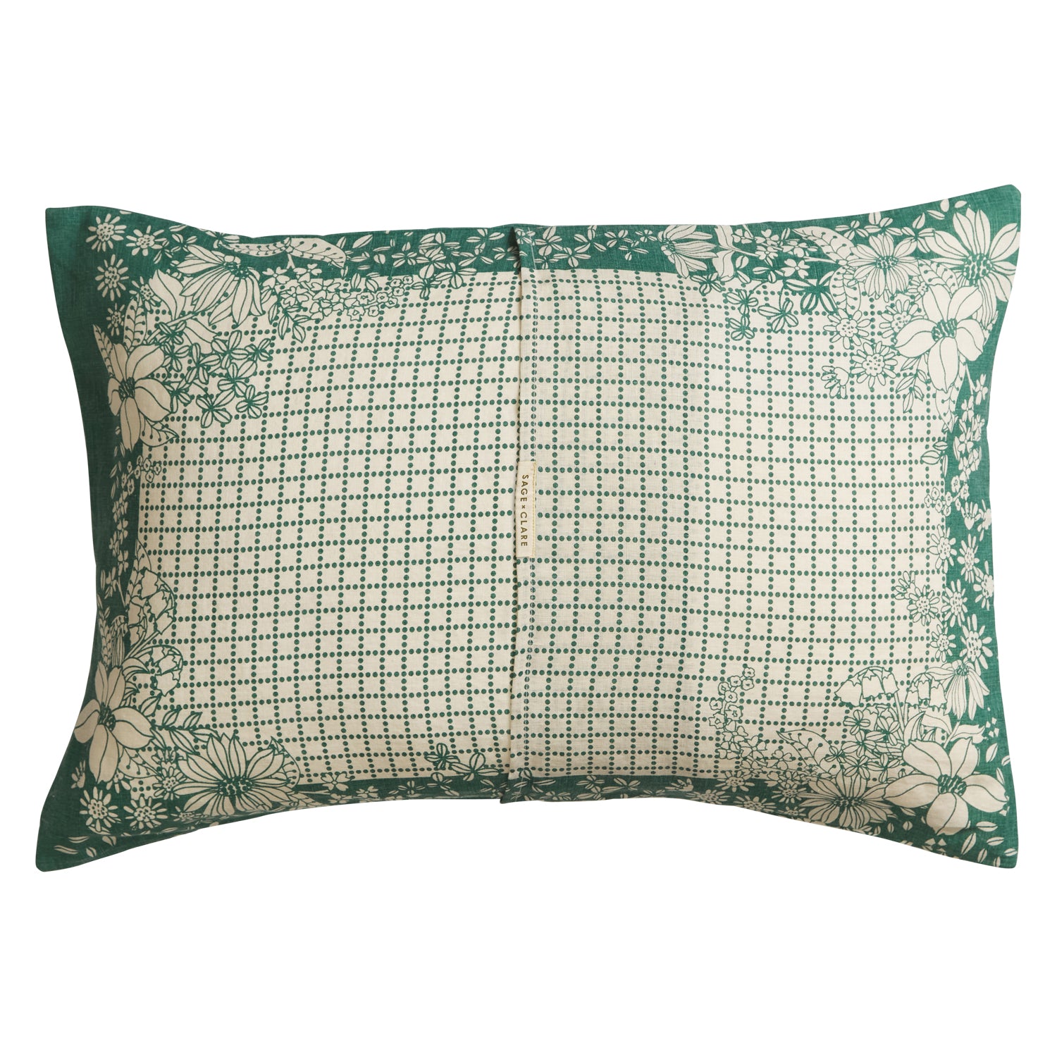 Premium Mallorie Linen Pillowcase Set - Breathable & Soft Forest Green Bedding (2-Pack) | Perfect for Home, Hotel, and Airbnb Decor | Eco-Friendly & Hypoallergenic