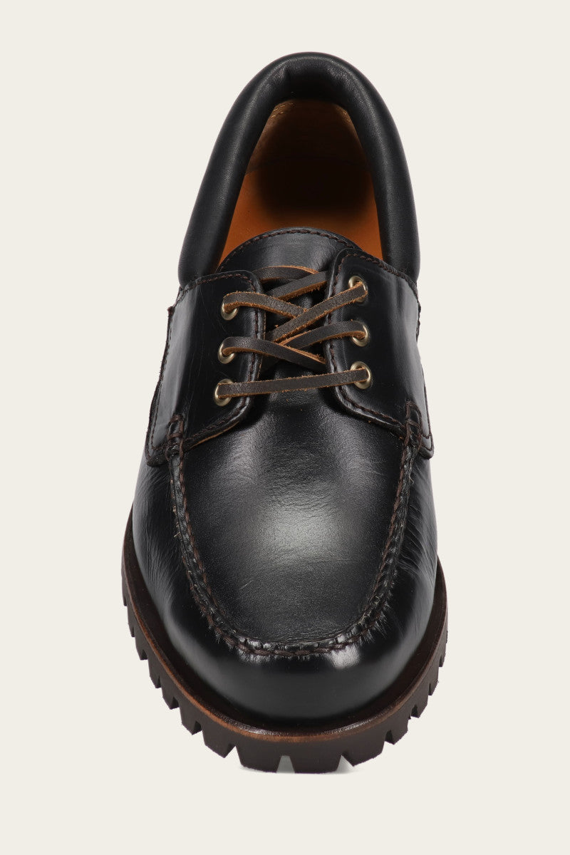 Hudson Campmoc Lug - Premium Leather Slip-On Shoes for Men | Comfortable & Stylish Casual Loafers | Perfect for Outdoor Adventures, Travel & Everyday Wear