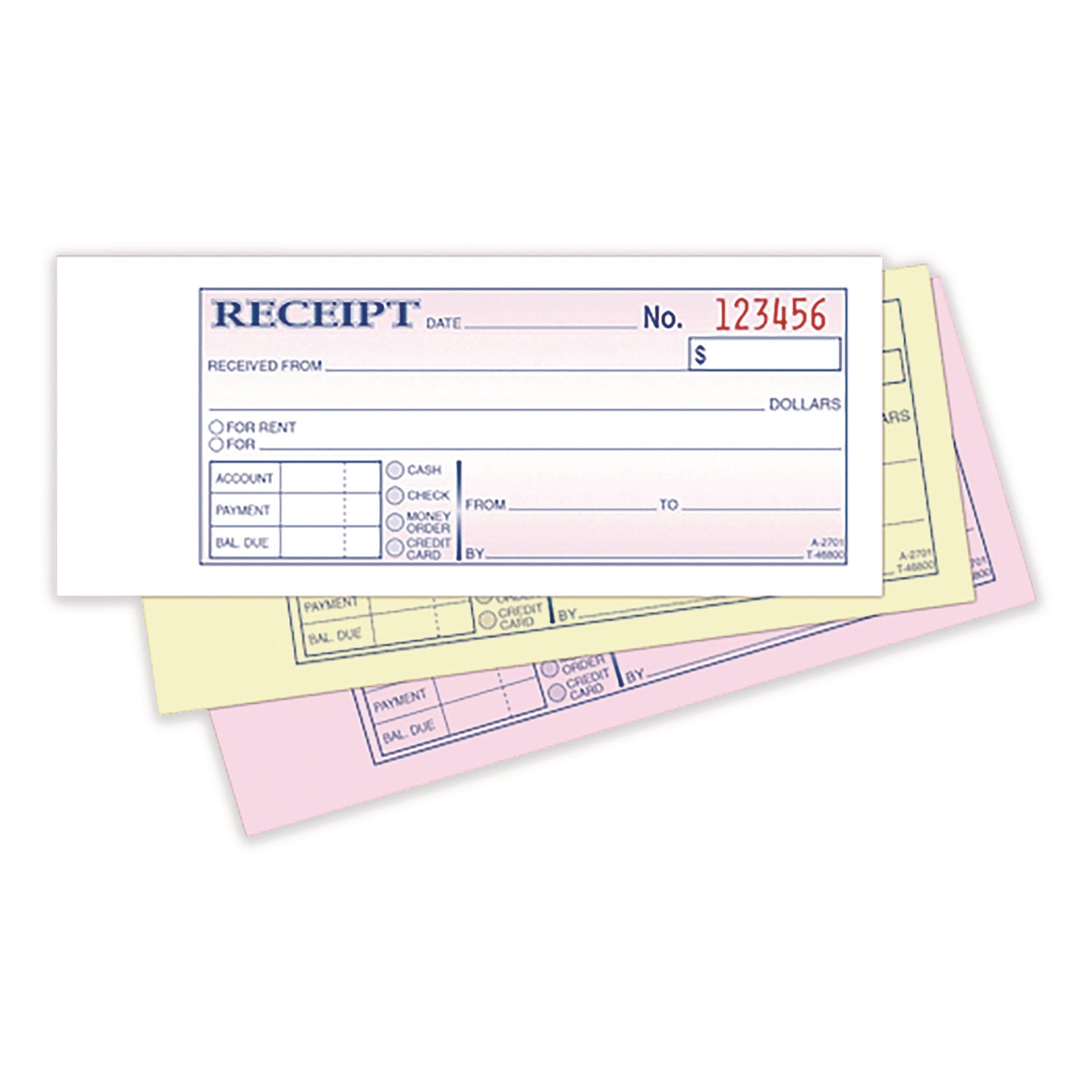 Adams® Triplicate Carbonless Money & Rent Receipt Book - 6.69